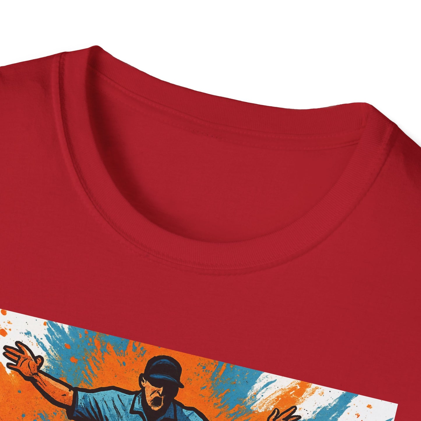 Vintage Baseball Action Unisex Softstyle T-Shirt - Perfect for Sports Fans and Game Day
