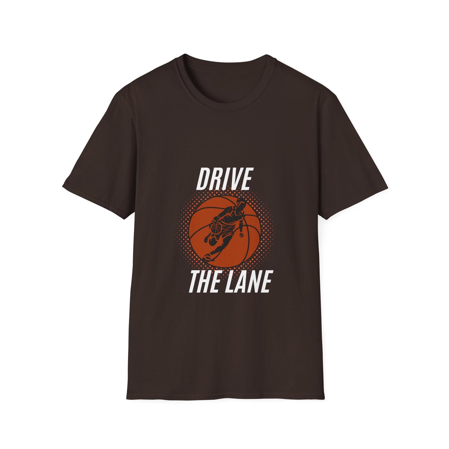 Drive the Lane Basketball T-Shirt - Unisex Softstyle Tee for Sports Lovers