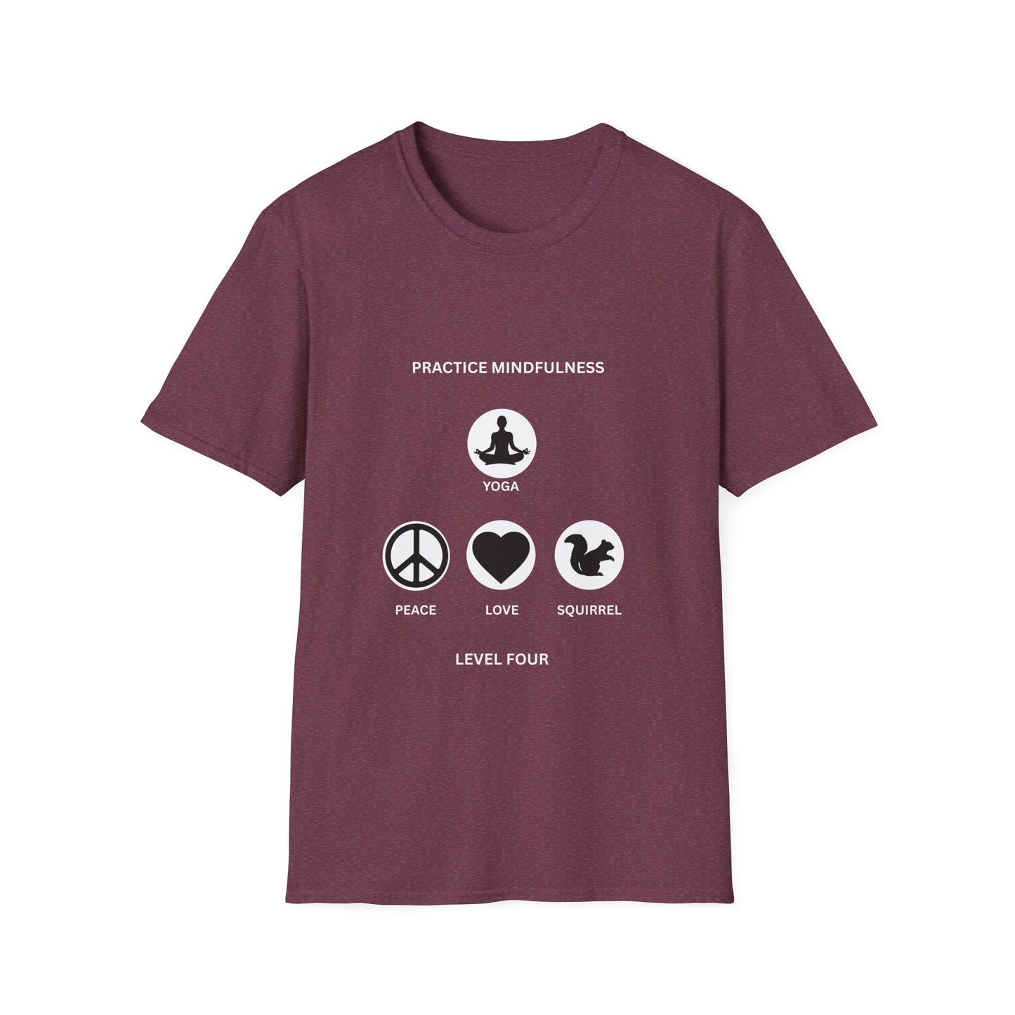 Peace Love Meditation T-Shirt, Unisex Graphic Tee, Mindfulness Shirt, Yoga Lover Gift, Casual Wear, Comfortable Top