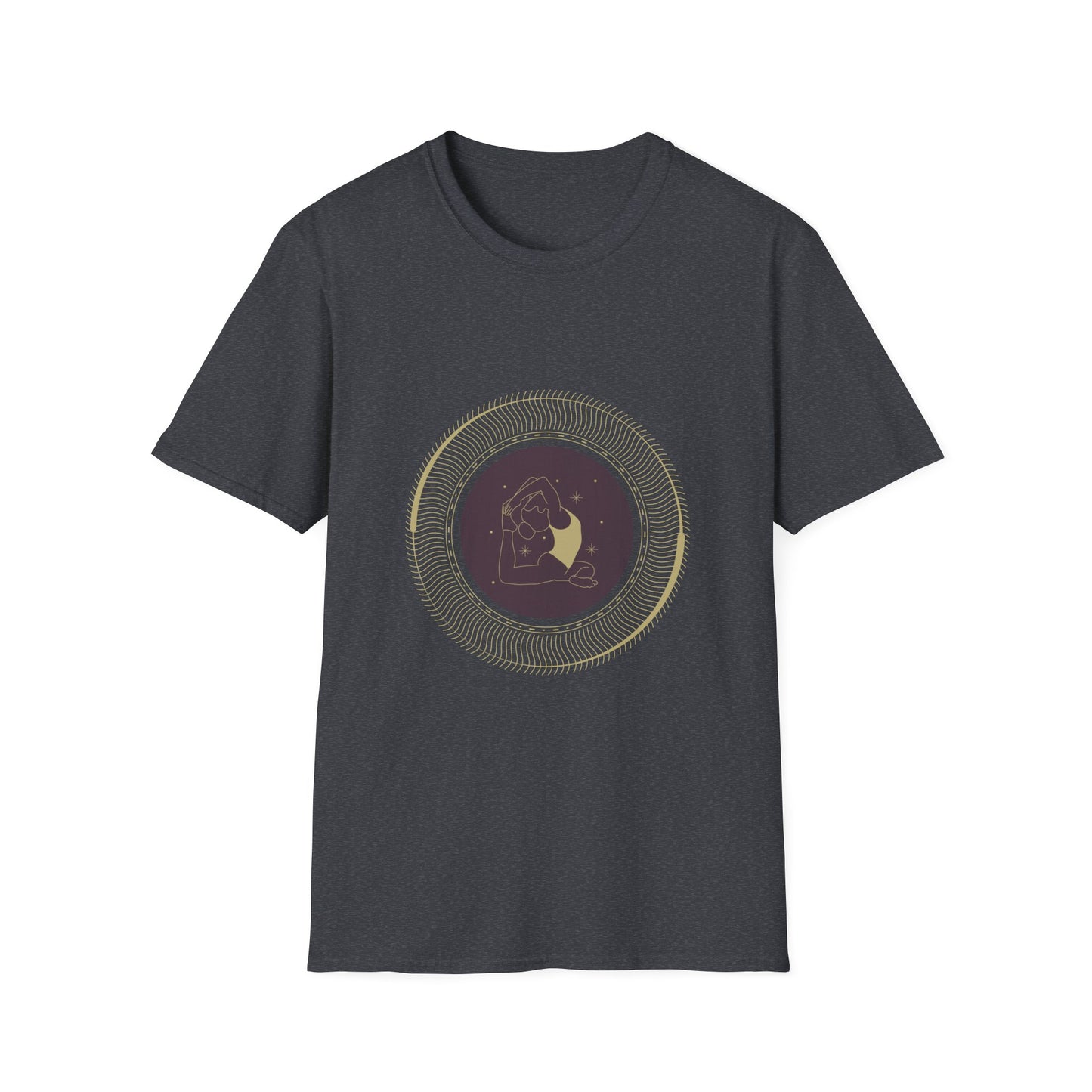 Astrological Moon Graphic Unisex Softstyle T-Shirt - Perfect for Cosmic Lovers