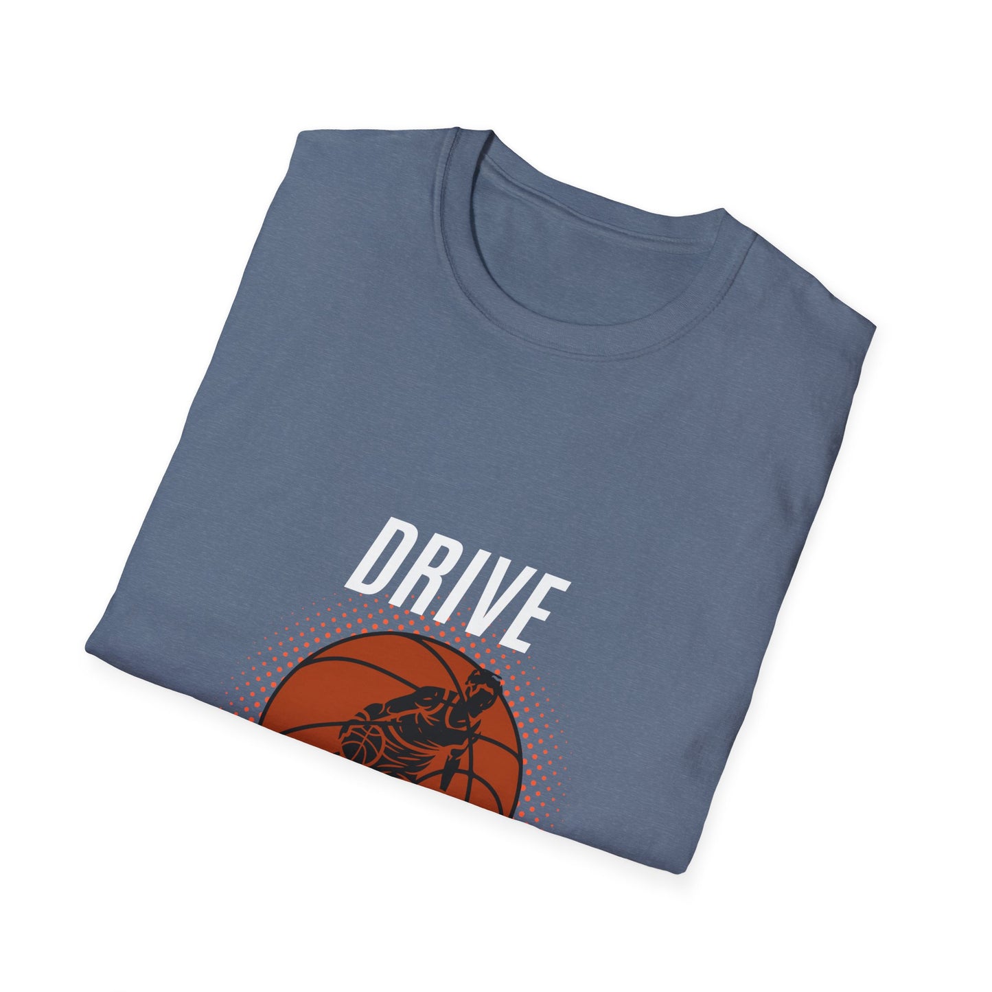 Drive the Lane Basketball T-Shirt - Unisex Softstyle Tee for Sports Lovers
