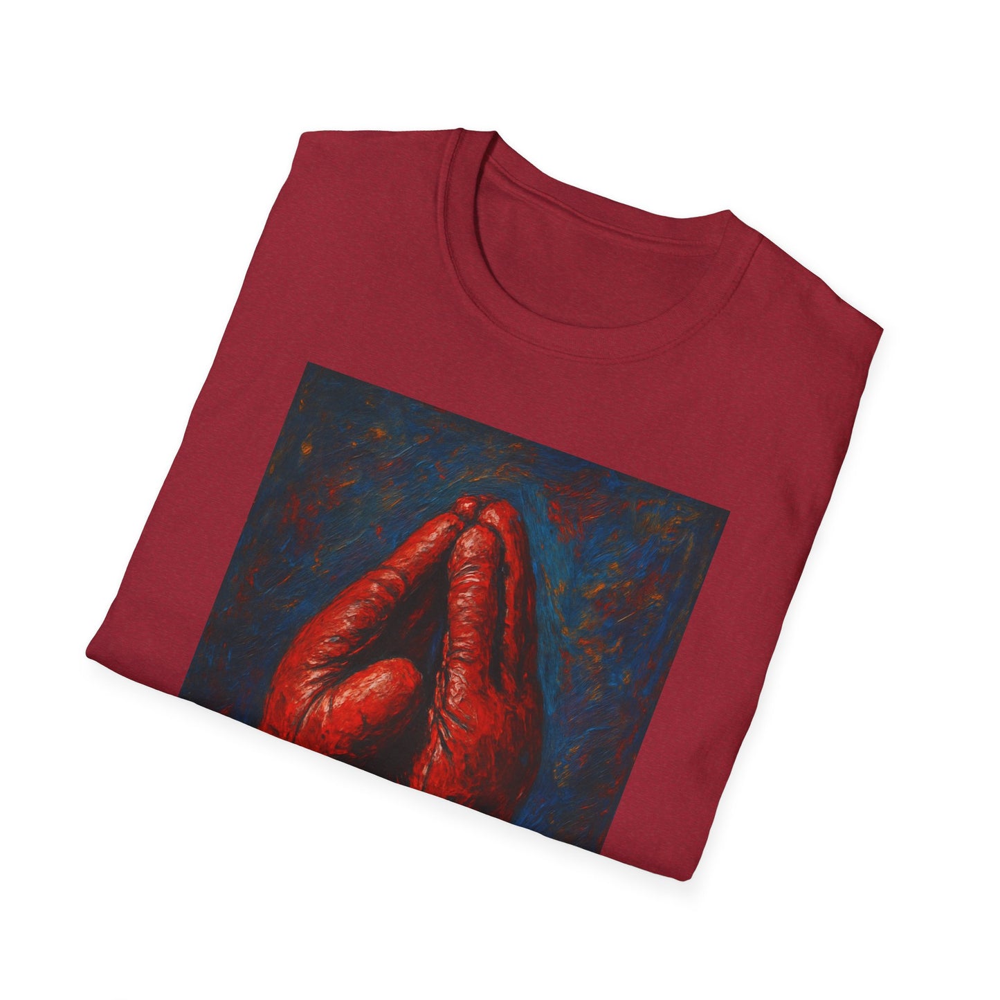 Artistic Boxing Gloves T-Shirt, Unisex Graphic Tee, Sports Apparel, Gift for Sports Lovers, Unique Statement Shirt