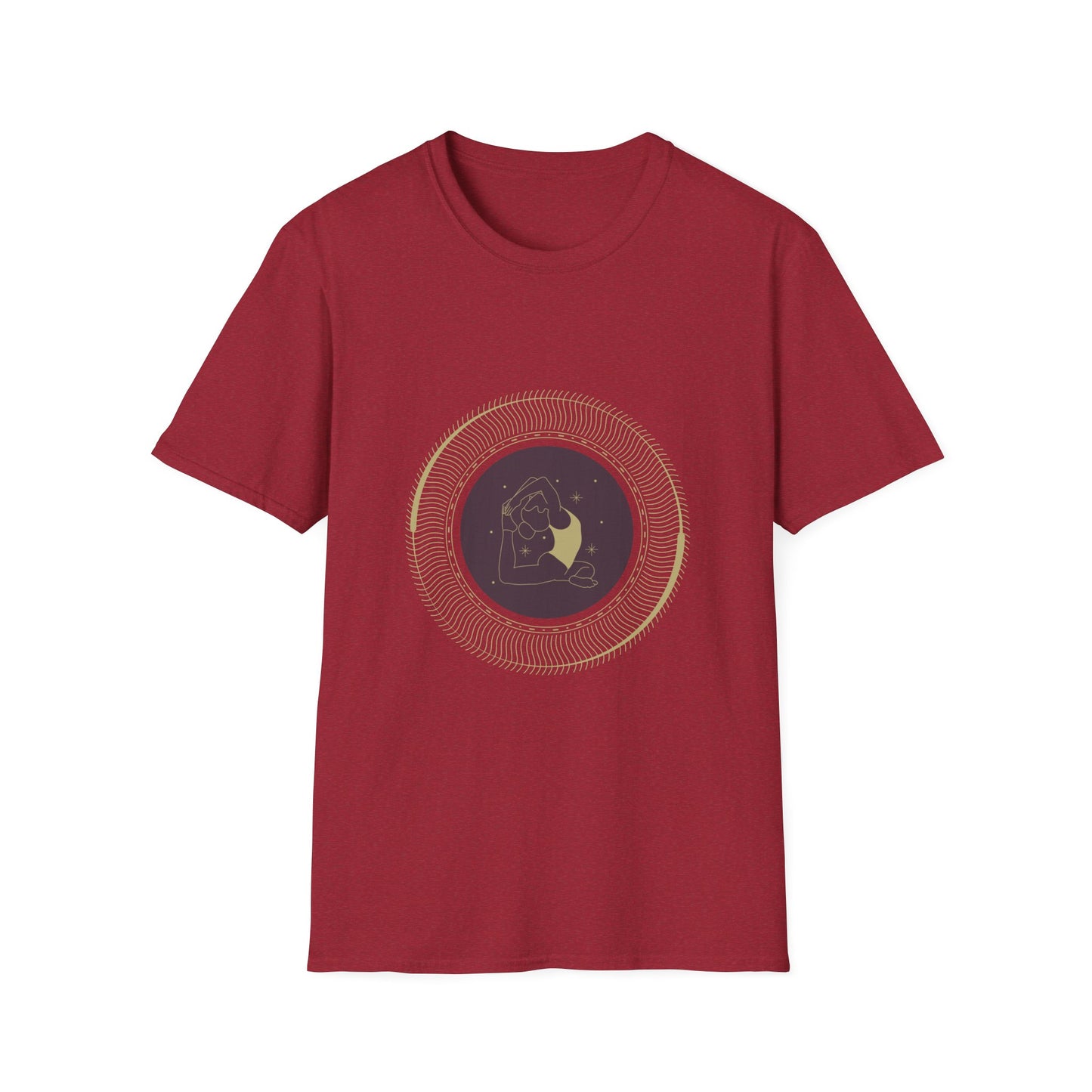Astrological Moon Graphic Unisex Softstyle T-Shirt - Perfect for Cosmic Lovers