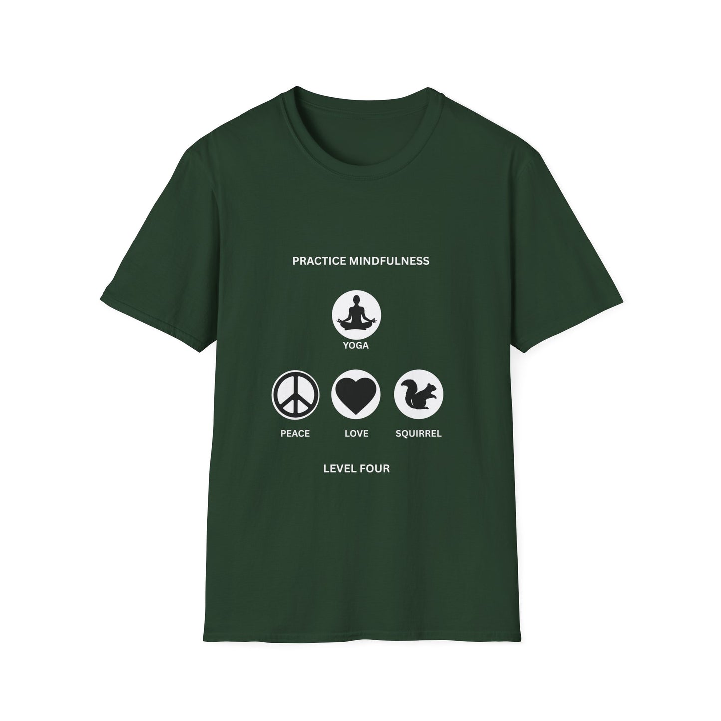 Peace Love Meditation T-Shirt, Unisex Graphic Tee, Mindfulness Shirt, Yoga Lover Gift, Casual Wear, Comfortable Top