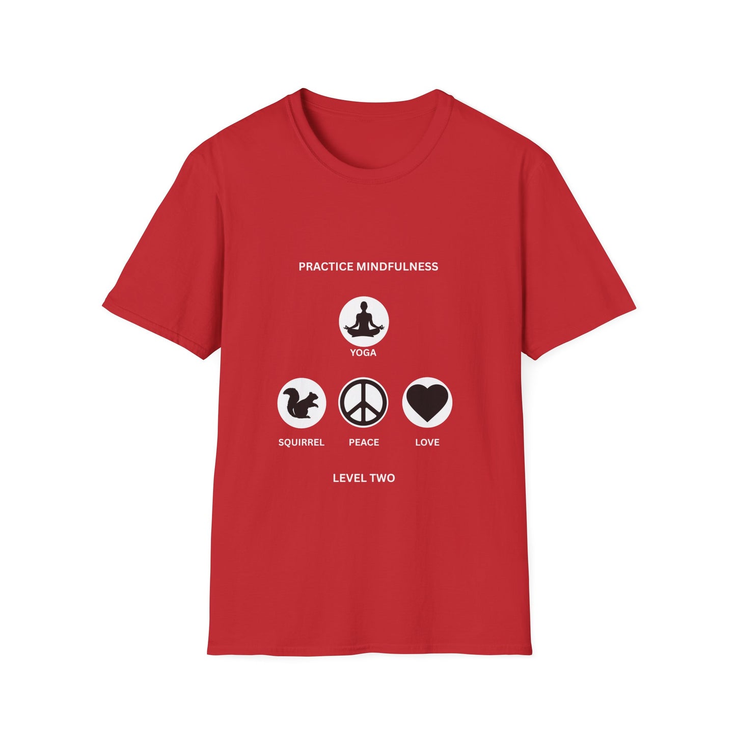 Mindfulness Unisex T-Shirt, Yoga Apparel, Peace & Love Tee, Meditation Gift, Casual Wear, Self-Care Shirt