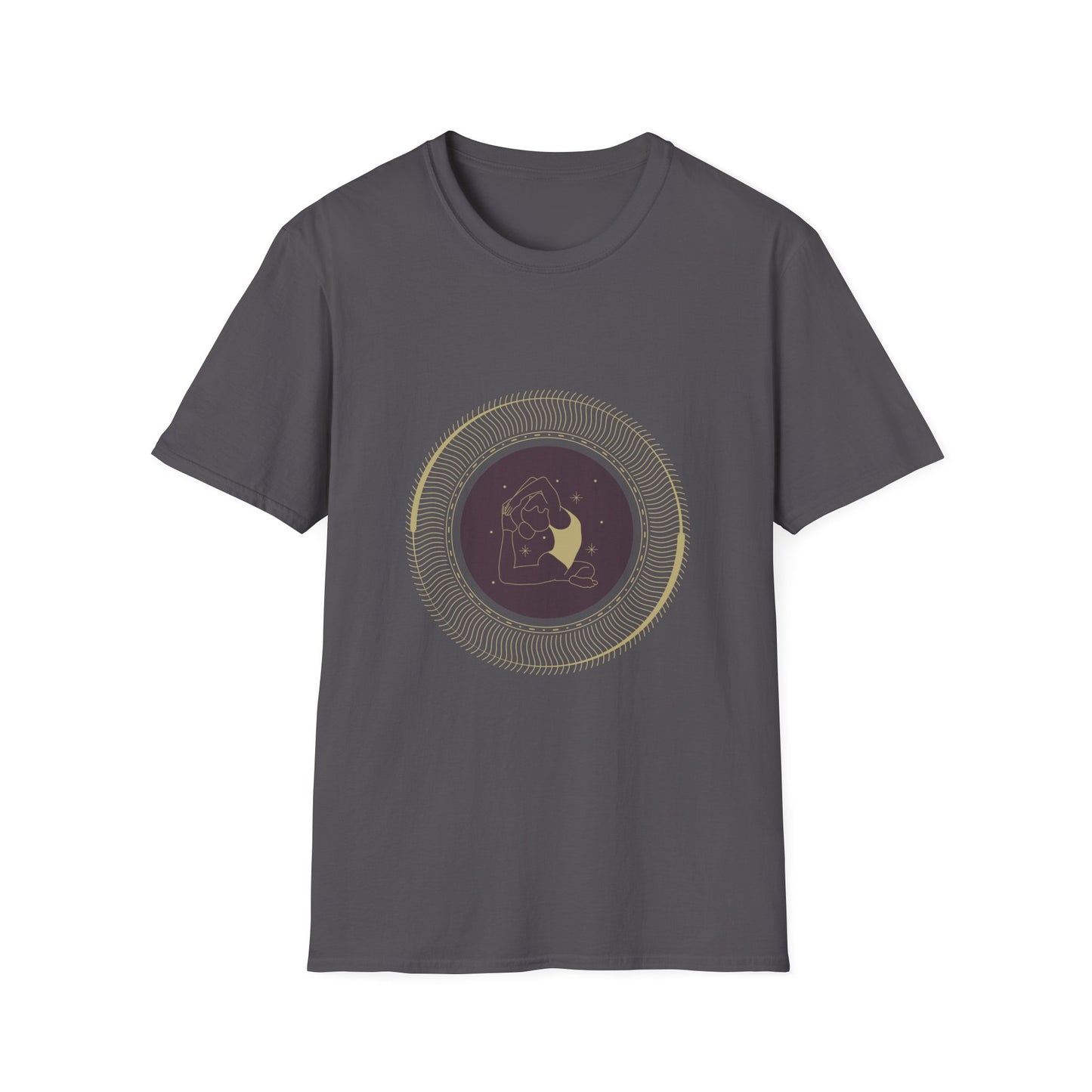 Astrological Moon Graphic Unisex Softstyle T-Shirt - Perfect for Cosmic Lovers