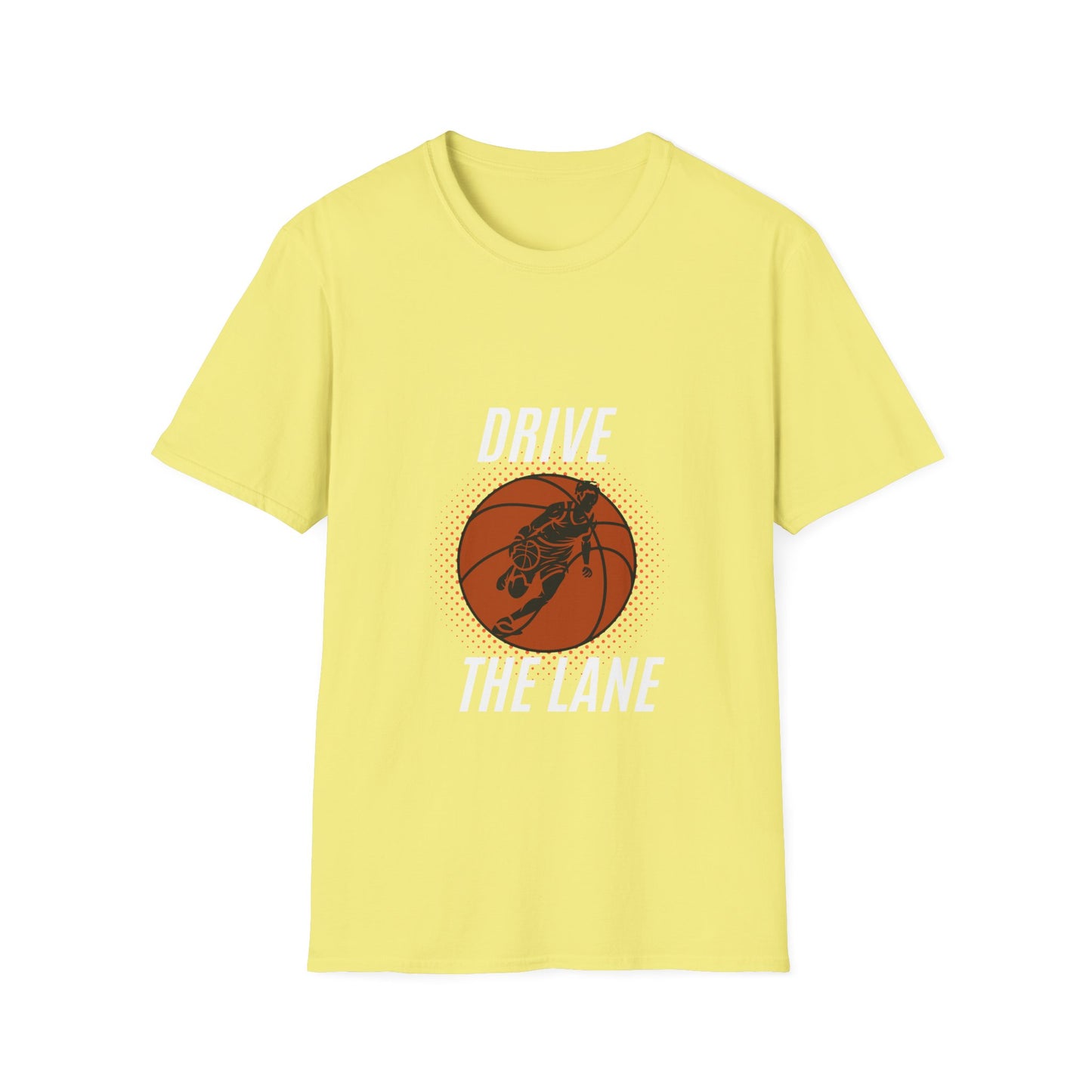 Drive the Lane Basketball T-Shirt - Unisex Softstyle Tee for Sports Lovers