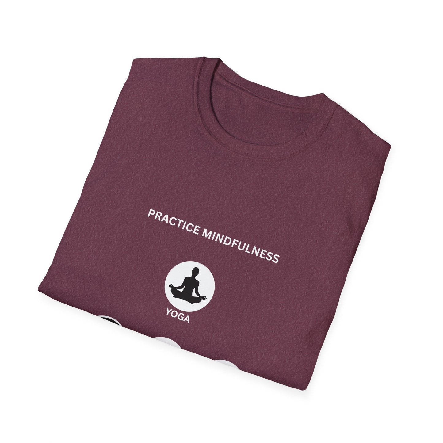 Peace Love Meditation T-Shirt, Unisex Graphic Tee, Mindfulness Shirt, Yoga Lover Gift, Casual Wear, Comfortable Top