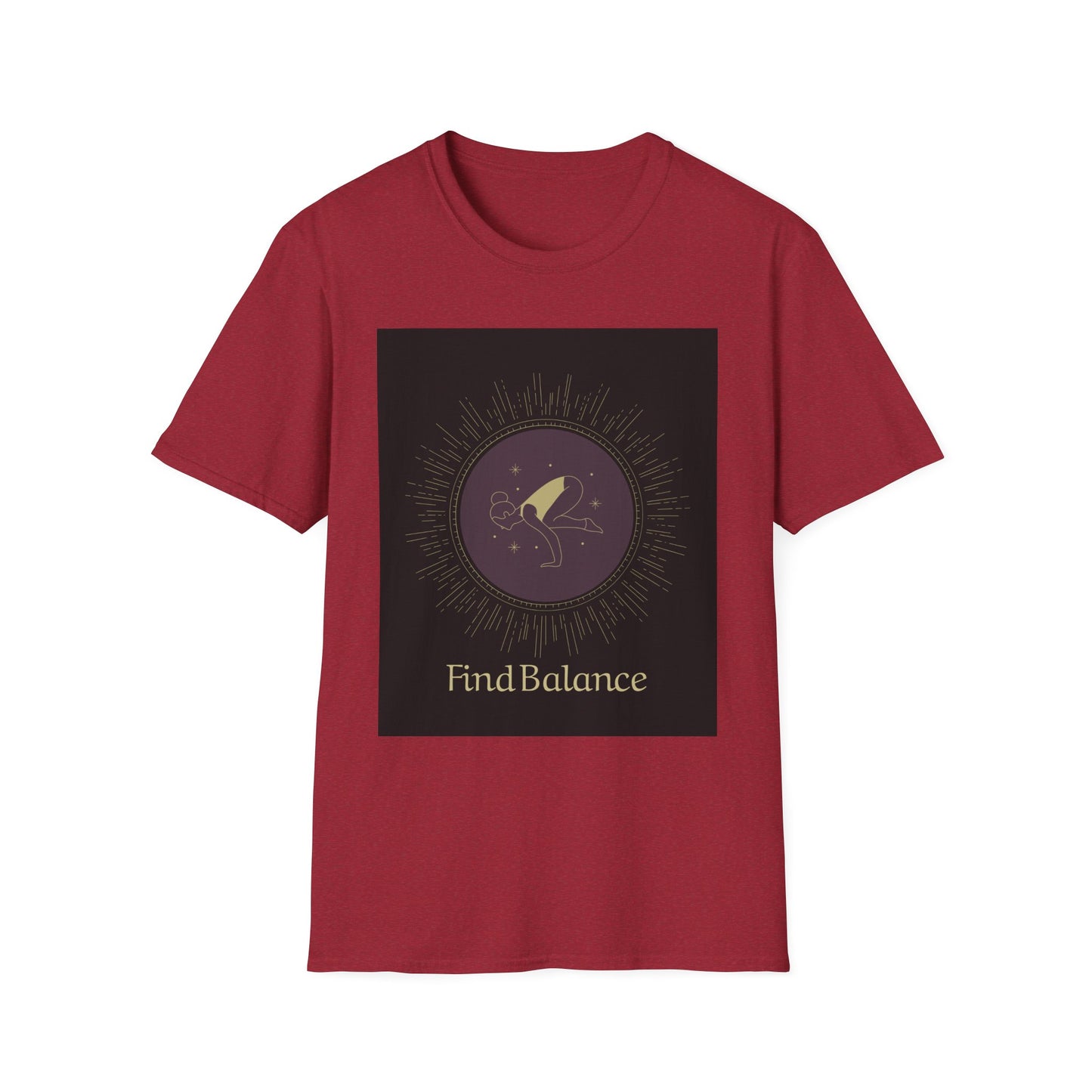 Find Balance Unisex Softstyle T-Shirt - Comfortable & Inspirational Apparel