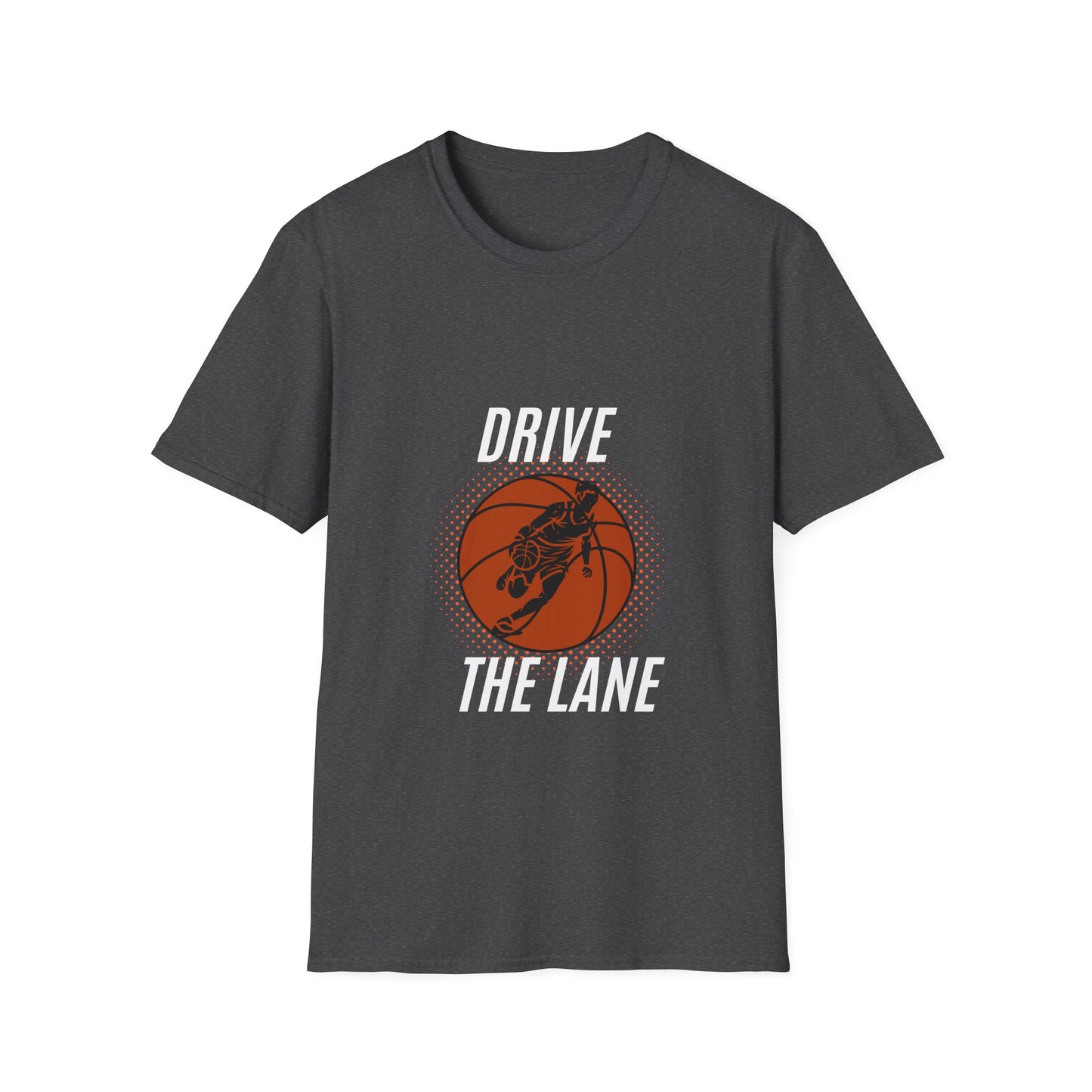 Drive the Lane Basketball T-Shirt - Unisex Softstyle Tee for Sports Lovers