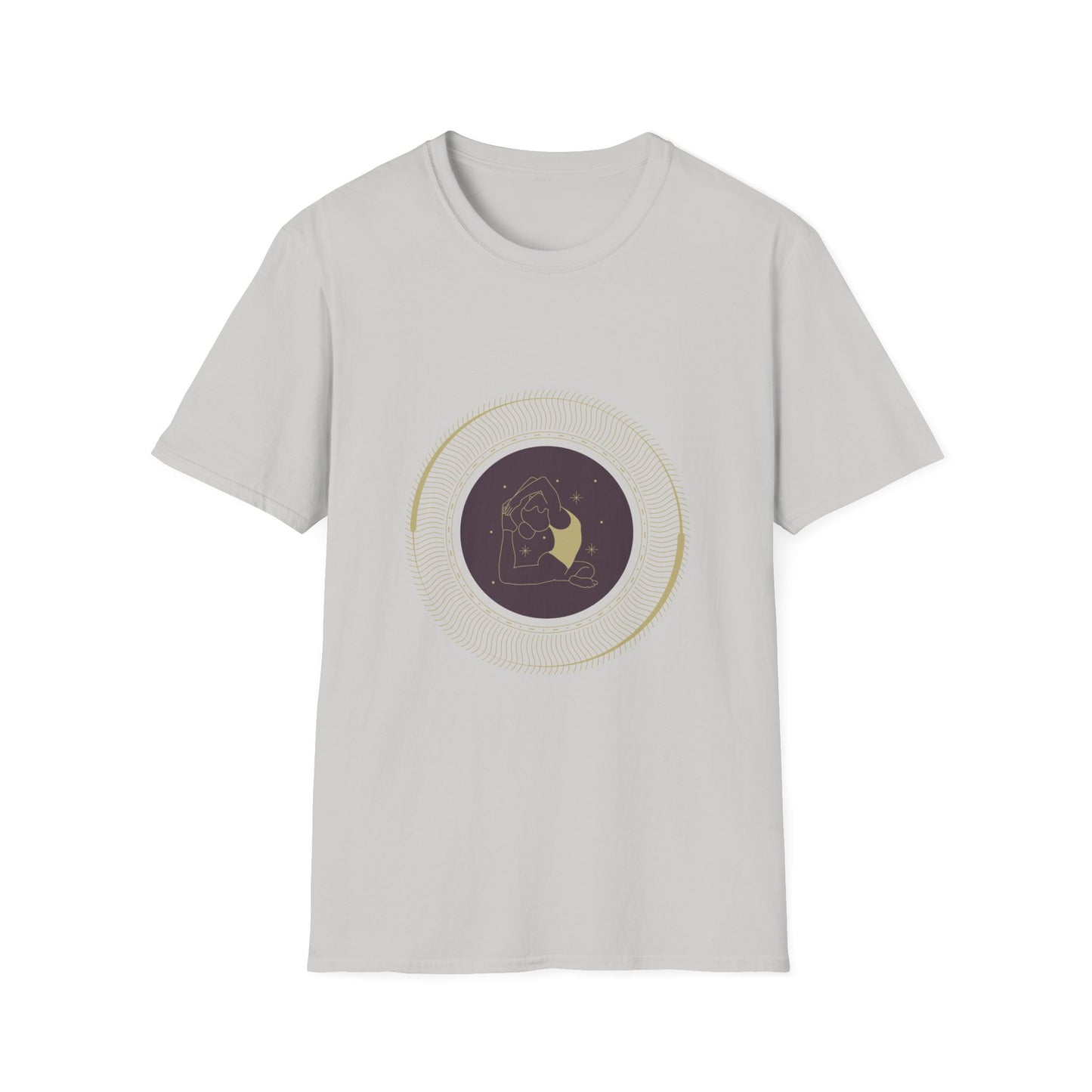 Astrological Moon Graphic Unisex Softstyle T-Shirt - Perfect for Cosmic Lovers