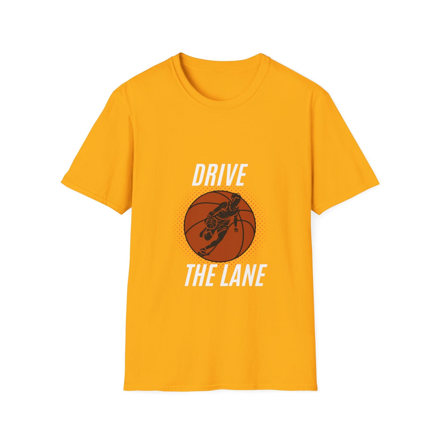 Drive the Lane Basketball T-Shirt - Unisex Softstyle Tee for Sports Lovers