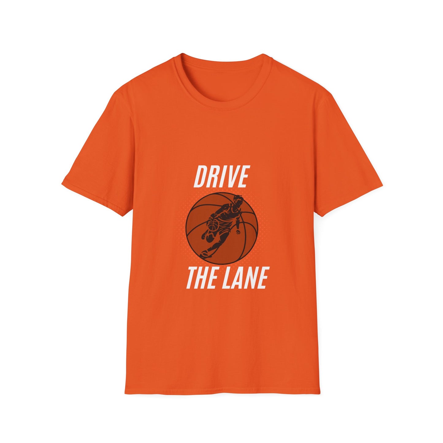 Drive the Lane Basketball T-Shirt - Unisex Softstyle Tee for Sports Lovers
