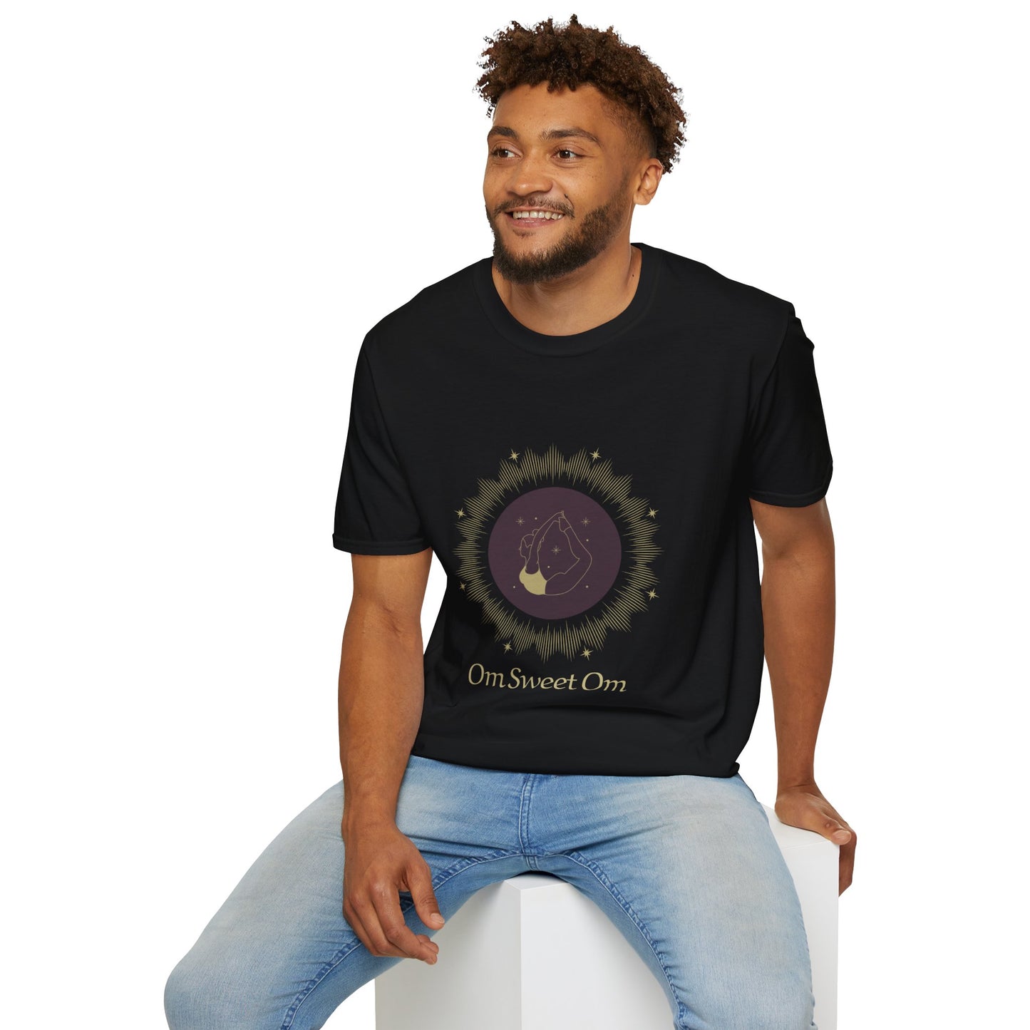 Om Sweet Om Unisex Softstyle T-Shirt - Comfortable Spiritual Wear