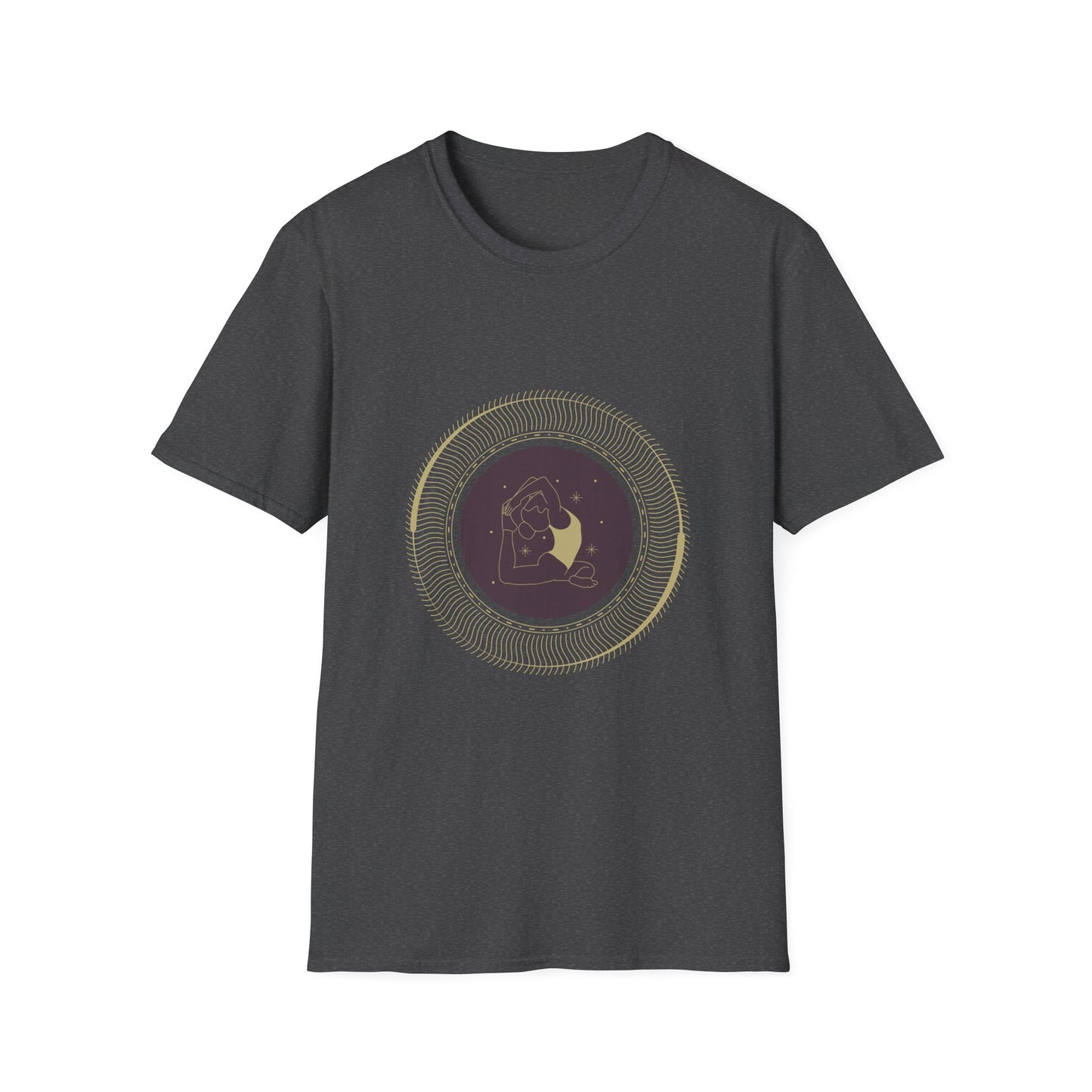 Astrological Moon Graphic Unisex Softstyle T-Shirt - Perfect for Cosmic Lovers