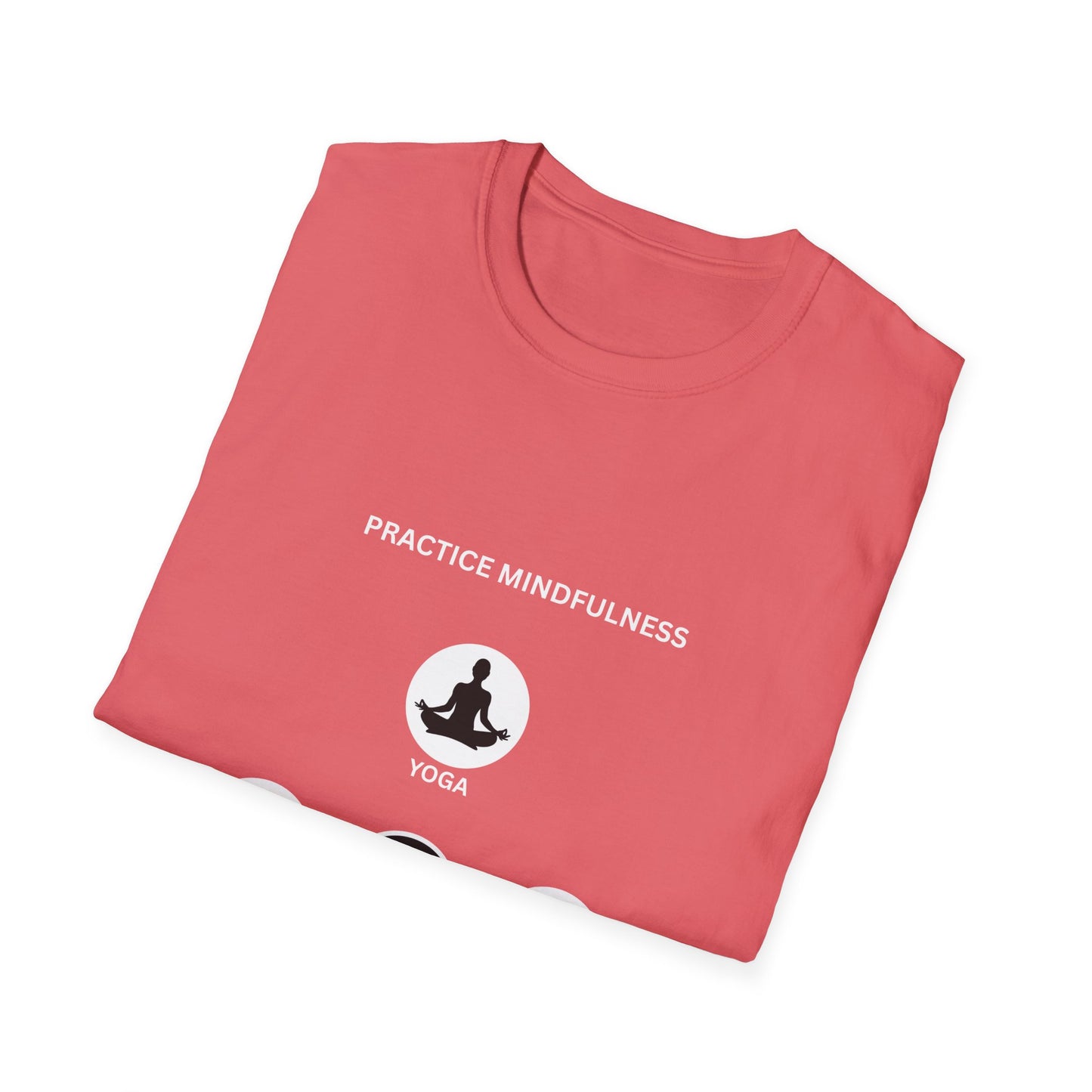 Mindfulness Unisex T-Shirt, Yoga Apparel, Peace & Love Tee, Meditation Gift, Casual Wear, Self-Care Shirt