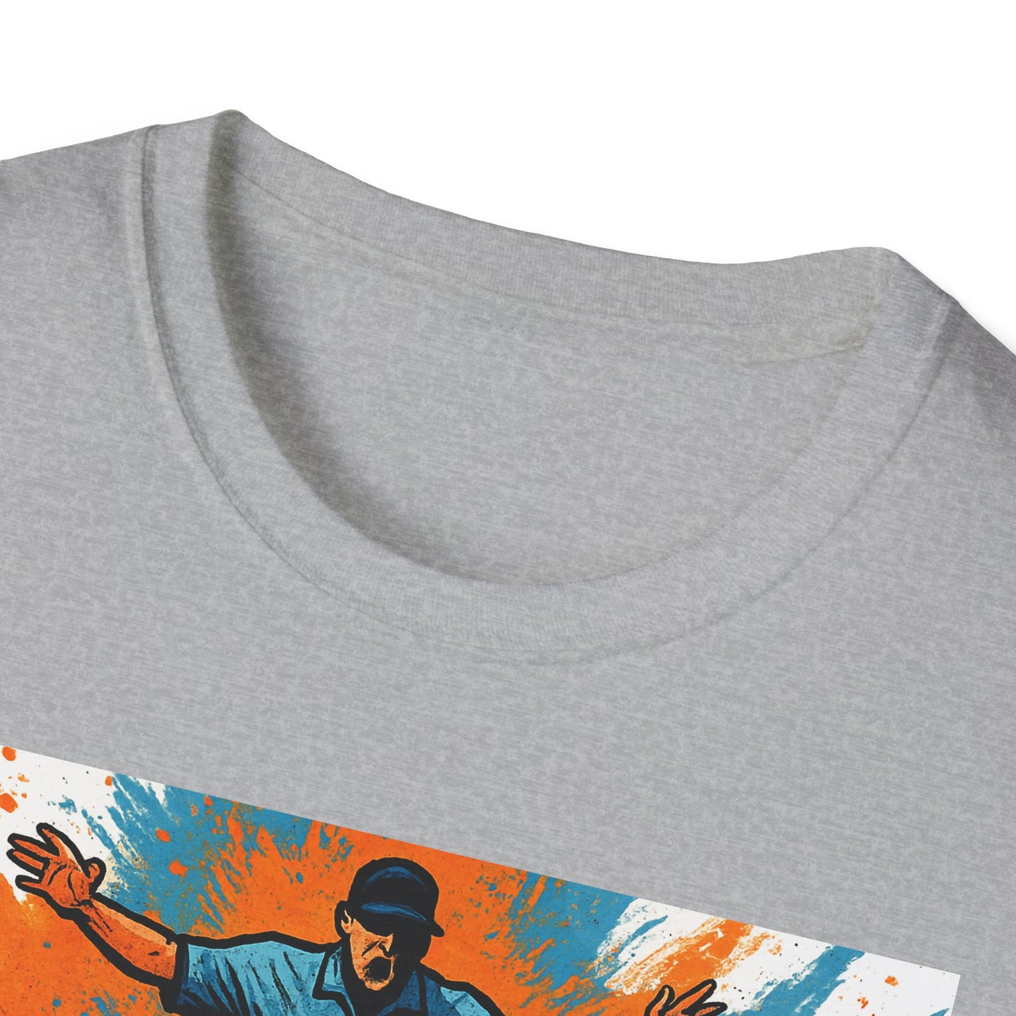 Vintage Baseball Action Unisex Softstyle T-Shirt - Perfect for Sports Fans and Game Day
