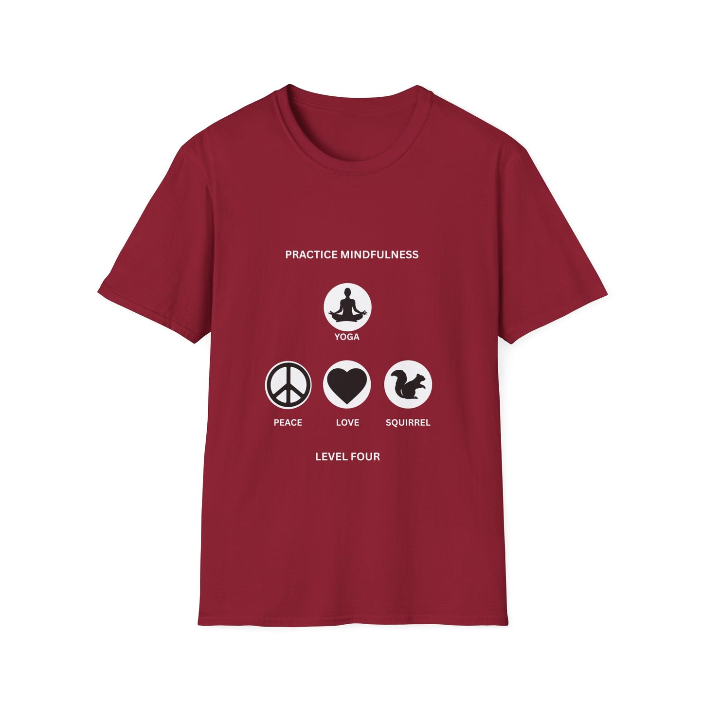 Peace Love Meditation T-Shirt, Unisex Graphic Tee, Mindfulness Shirt, Yoga Lover Gift, Casual Wear, Comfortable Top