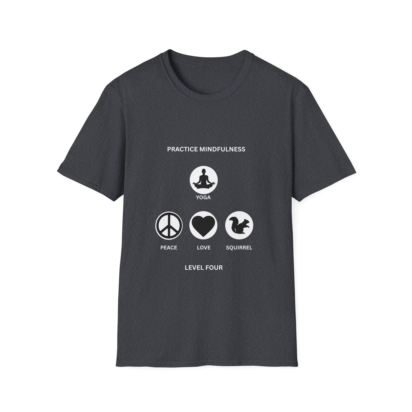 Peace Love Meditation T-Shirt, Unisex Graphic Tee, Mindfulness Shirt, Yoga Lover Gift, Casual Wear, Comfortable Top