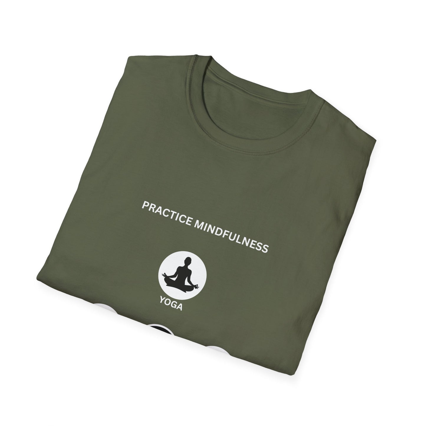 Mindfulness Unisex T-Shirt, Yoga Apparel, Peace & Love Tee, Meditation Gift, Casual Wear, Self-Care Shirt