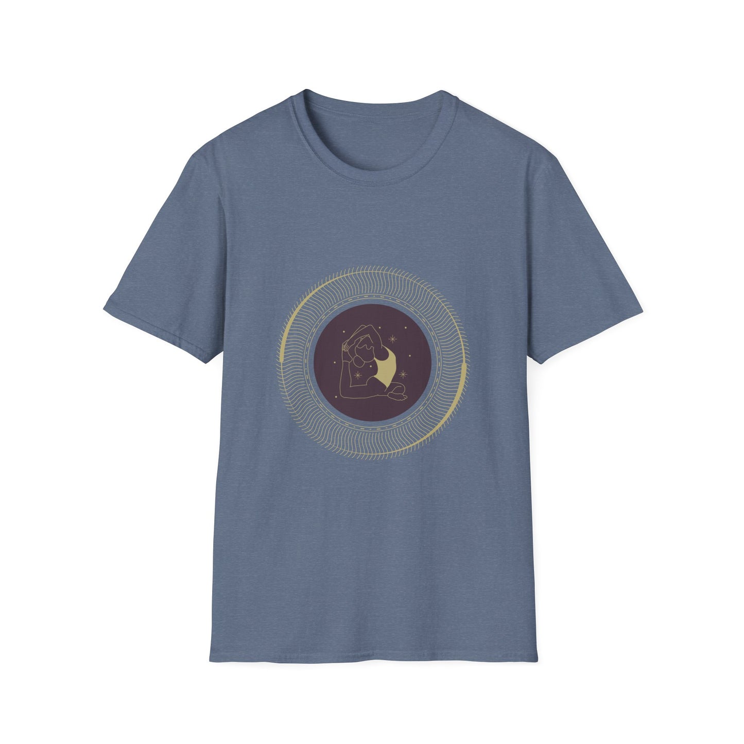 Astrological Moon Graphic Unisex Softstyle T-Shirt - Perfect for Cosmic Lovers