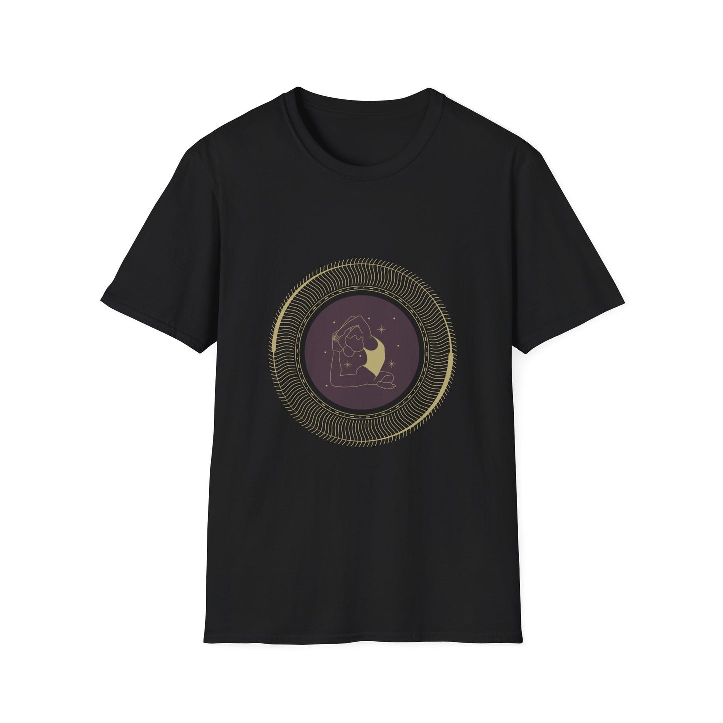 Astrological Moon Graphic Unisex Softstyle T-Shirt - Perfect for Cosmic Lovers
