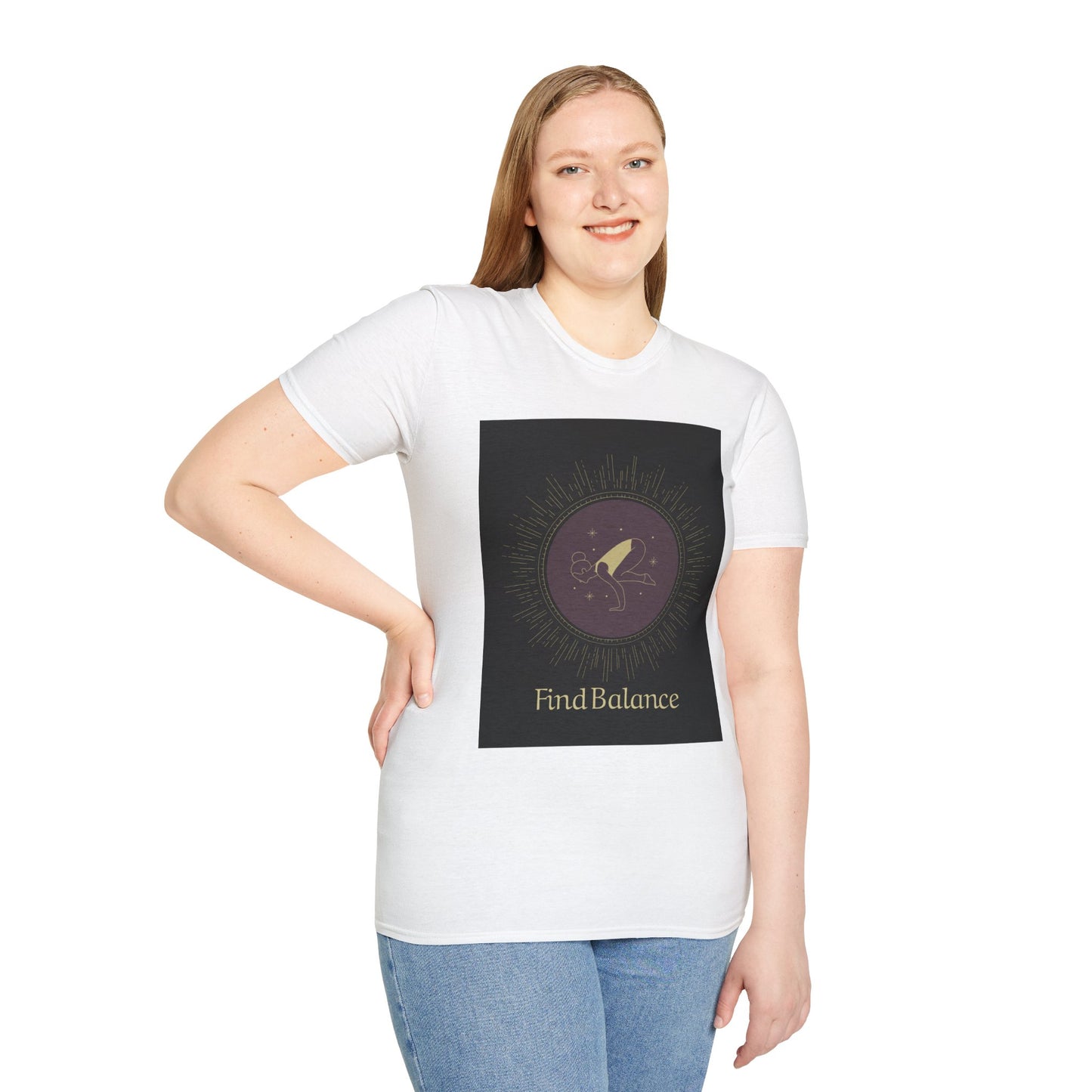 Find Balance Unisex Softstyle T-Shirt - Comfortable & Inspirational Apparel