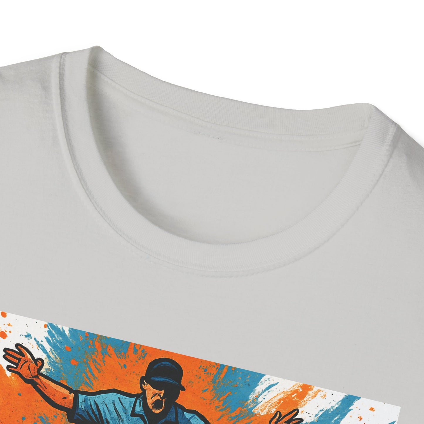Vintage Baseball Action Unisex Softstyle T-Shirt - Perfect for Sports Fans and Game Day