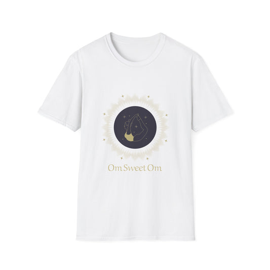 Unisex Softstyle T-Shirt - 'Om Sweet Om' Yoga Shirt, Meditative Vibes, Perfect Gift for Yoga Lovers