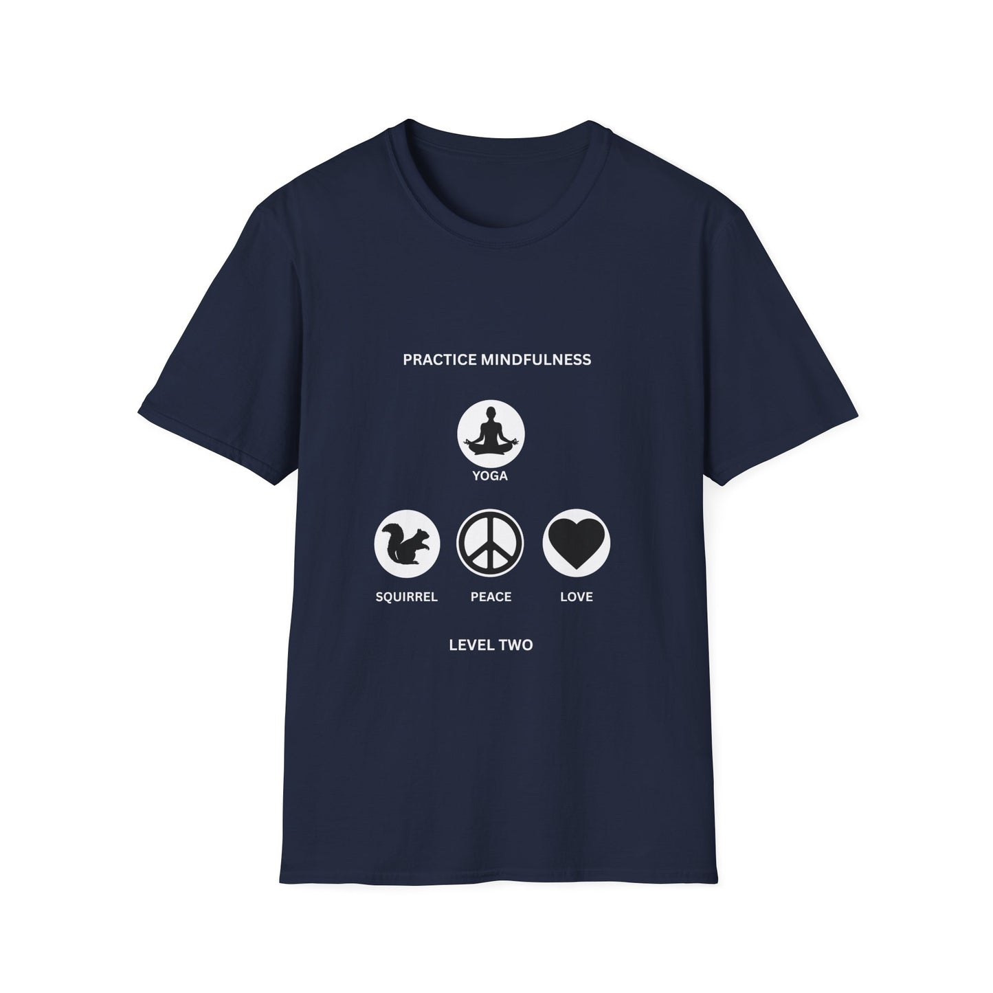 Mindfulness Unisex T-Shirt, Yoga Apparel, Peace & Love Tee, Meditation Gift, Casual Wear, Self-Care Shirt