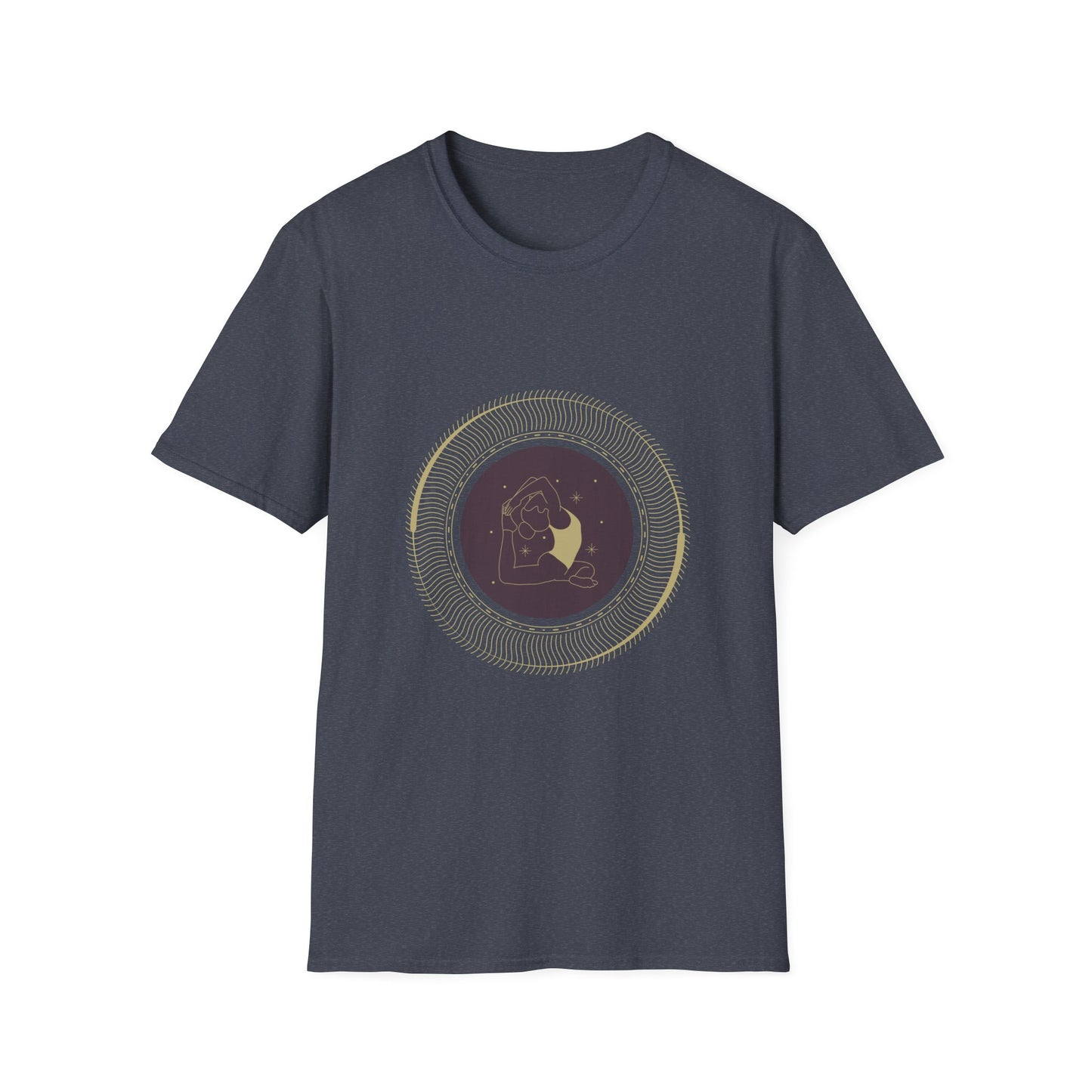 Astrological Moon Graphic Unisex Softstyle T-Shirt - Perfect for Cosmic Lovers