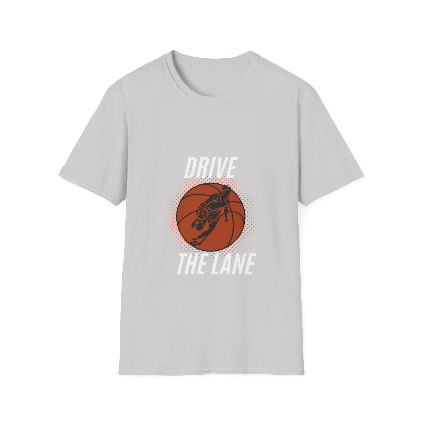 Drive the Lane Basketball T-Shirt - Unisex Softstyle Tee for Sports Lovers