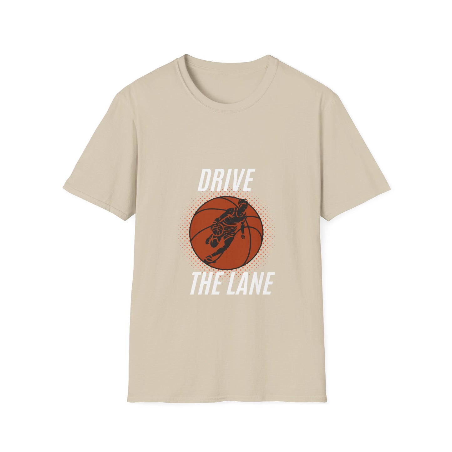 Drive the Lane Basketball T-Shirt - Unisex Softstyle Tee for Sports Lovers
