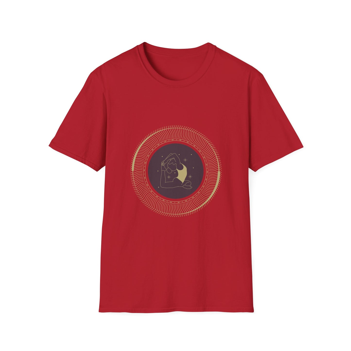 Astrological Moon Graphic Unisex Softstyle T-Shirt - Perfect for Cosmic Lovers