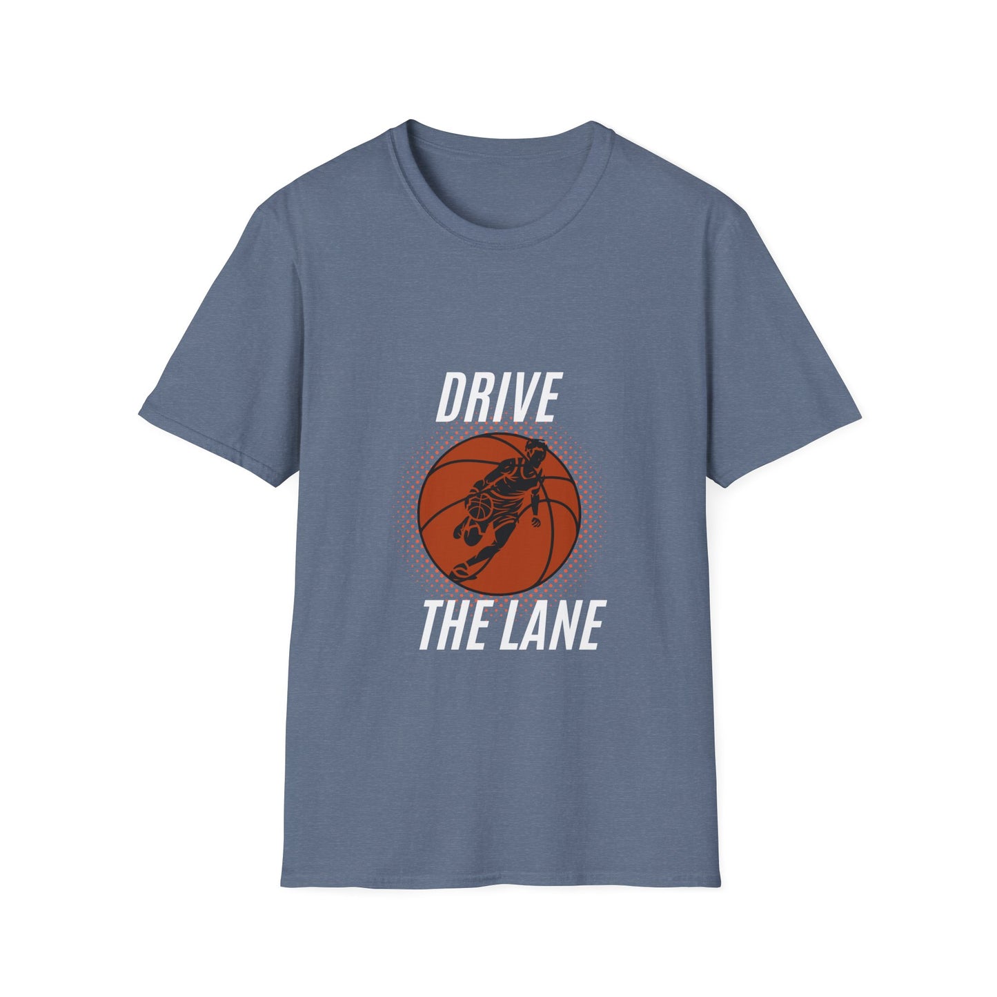 Drive the Lane Basketball T-Shirt - Unisex Softstyle Tee for Sports Lovers