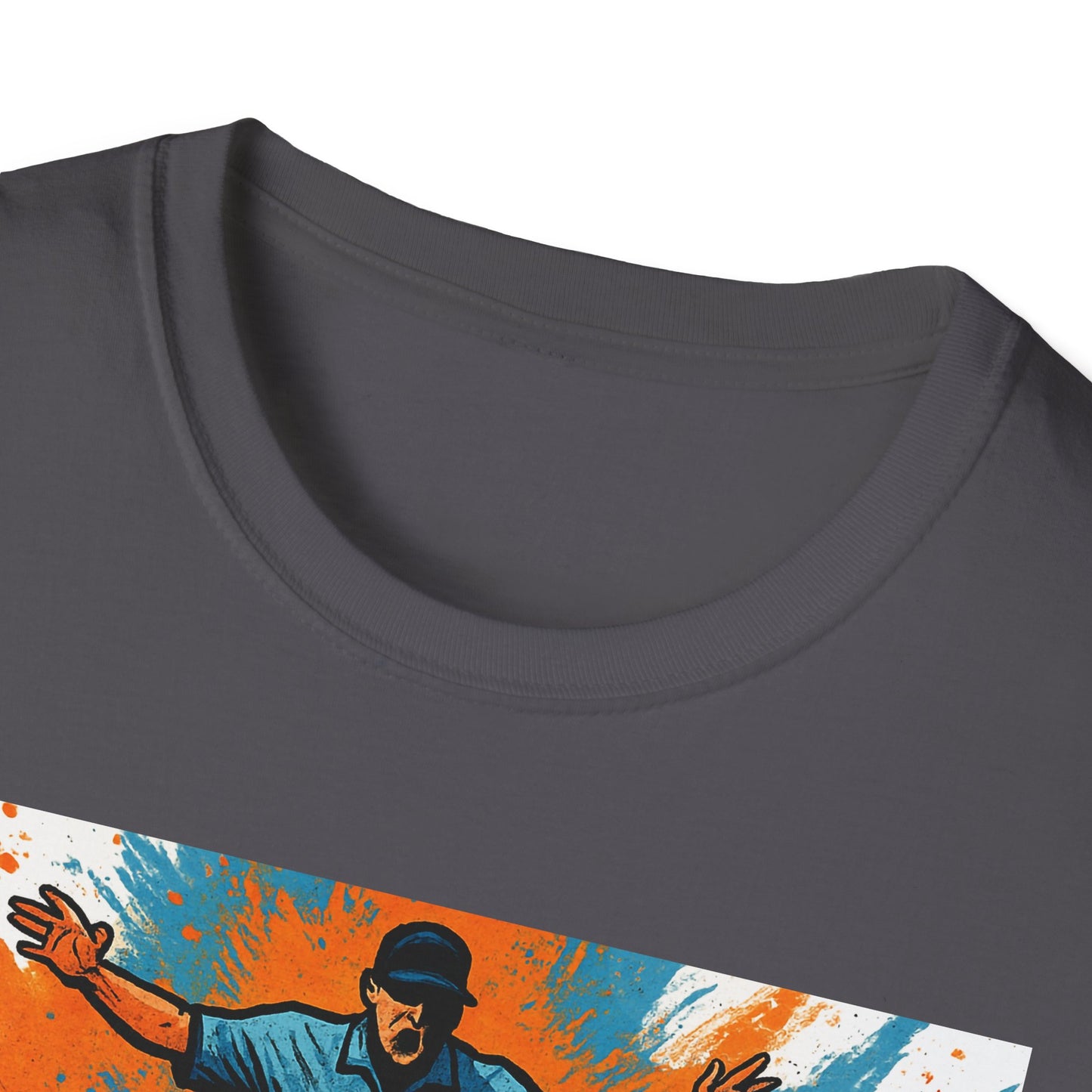 Vintage Baseball Action Unisex Softstyle T-Shirt - Perfect for Sports Fans and Game Day