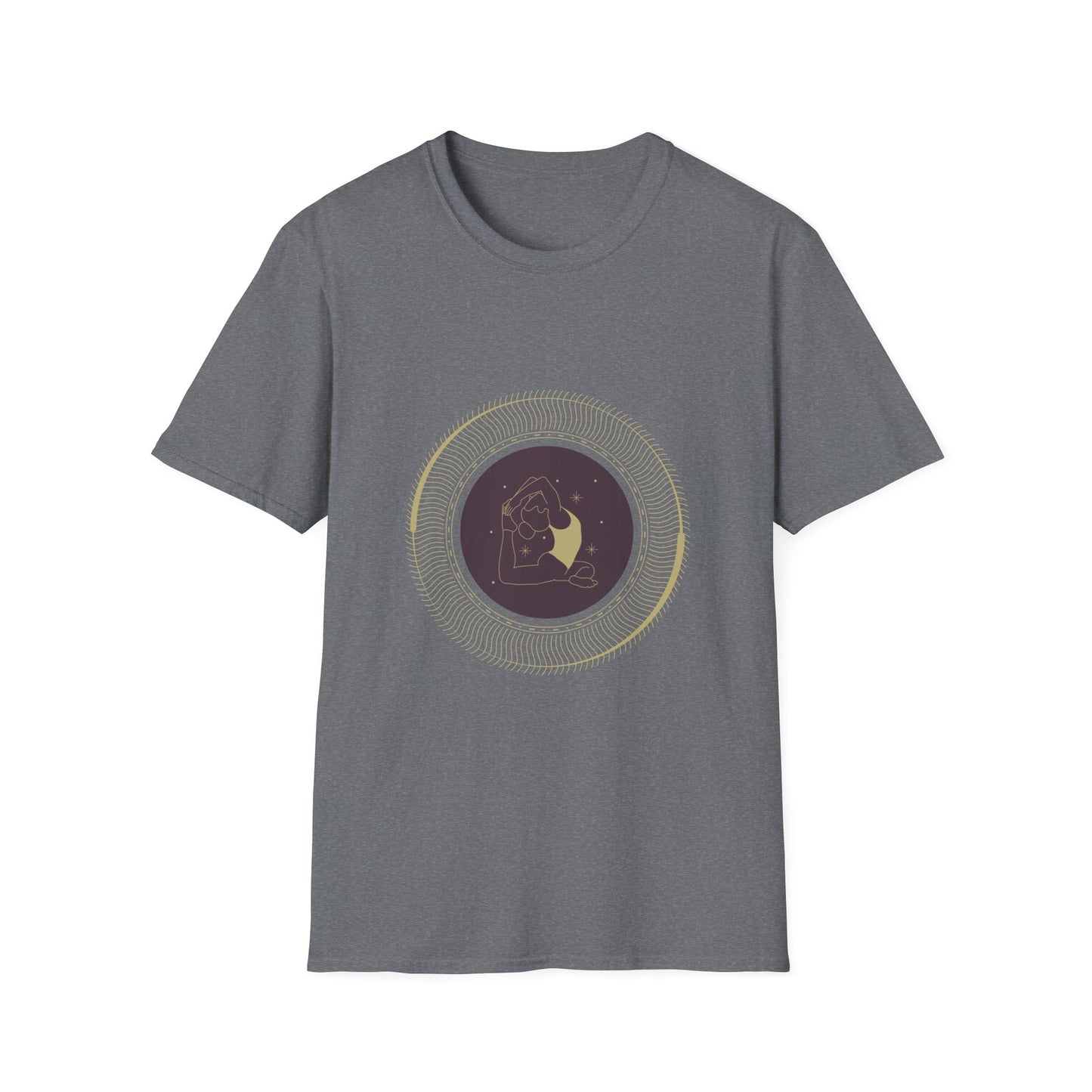 Astrological Moon Graphic Unisex Softstyle T-Shirt - Perfect for Cosmic Lovers