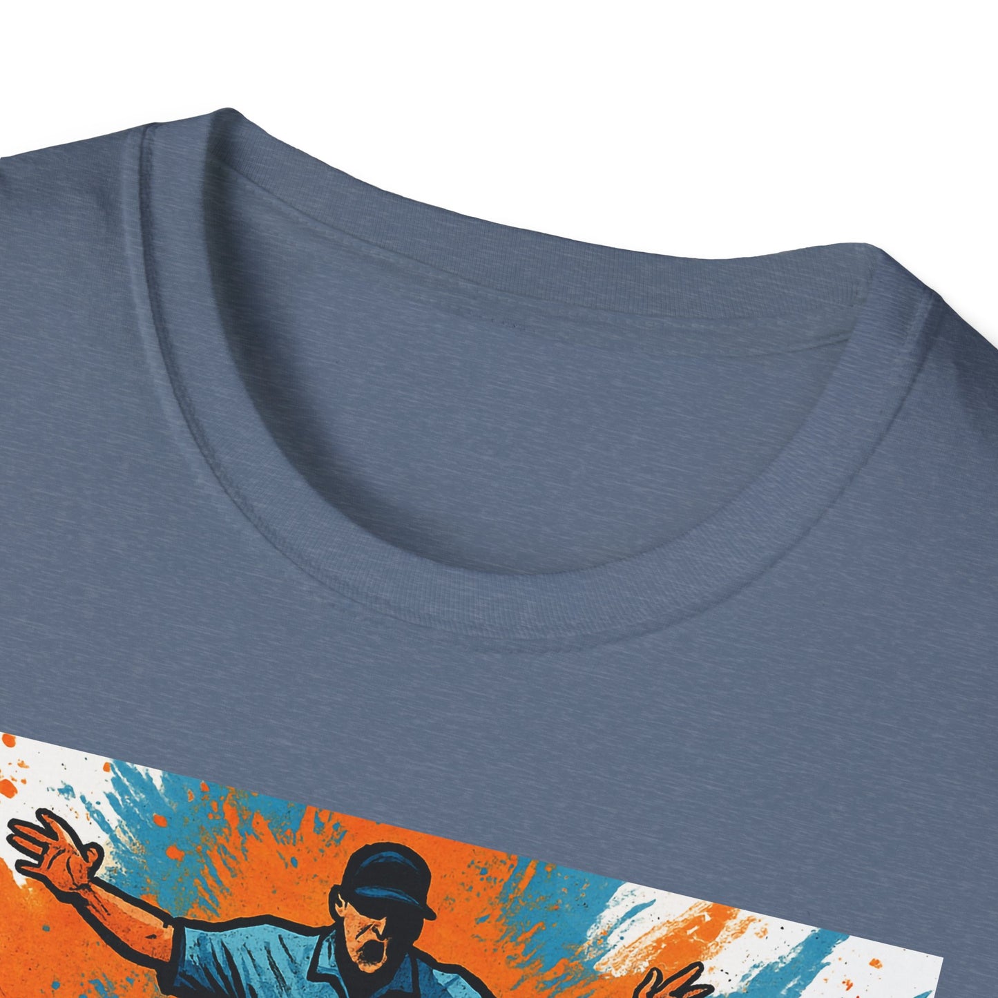 Vintage Baseball Action Unisex Softstyle T-Shirt - Perfect for Sports Fans and Game Day