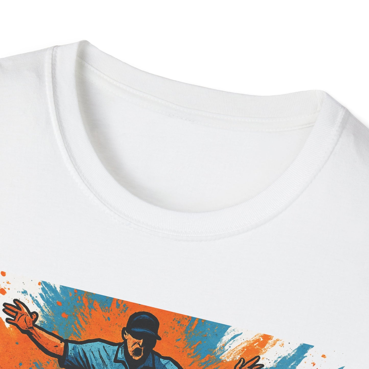 Vintage Baseball Action Unisex Softstyle T-Shirt - Perfect for Sports Fans and Game Day