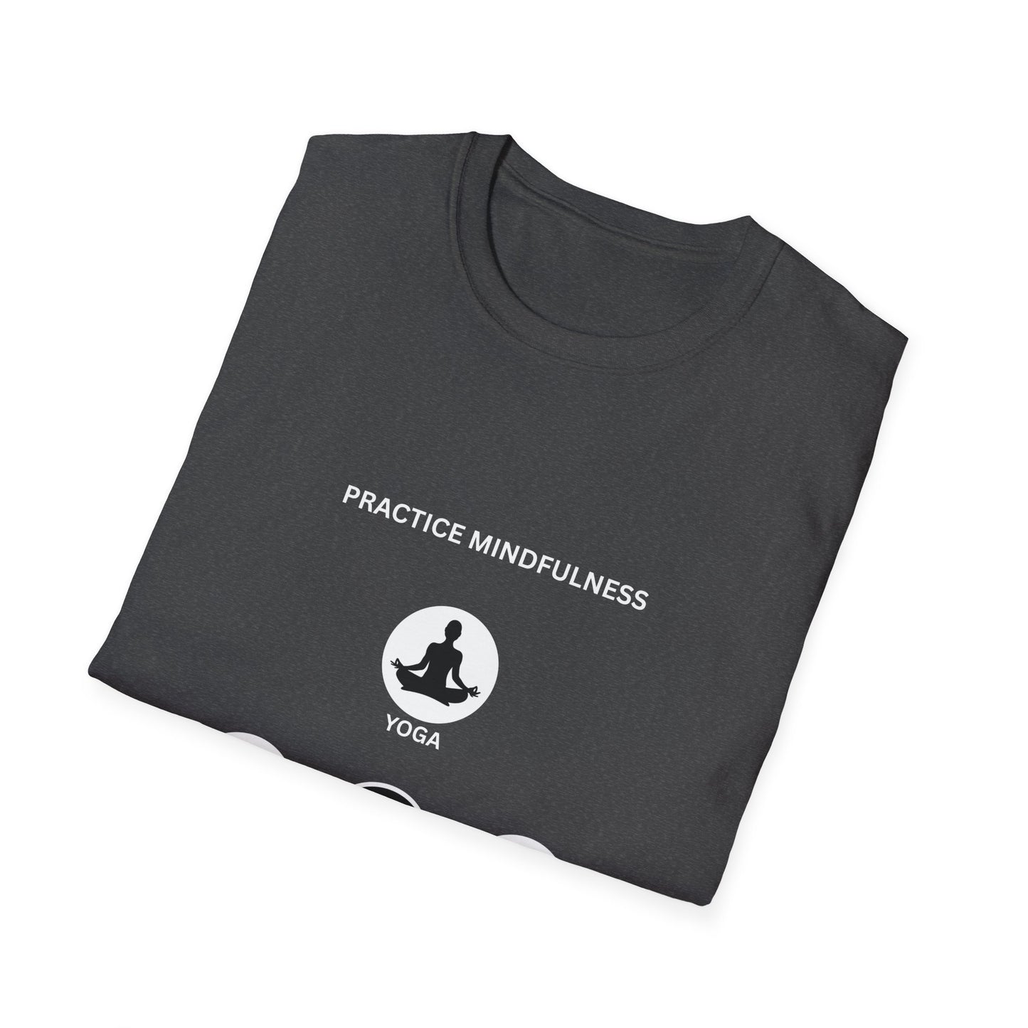 Mindfulness Unisex T-Shirt, Yoga Apparel, Peace & Love Tee, Meditation Gift, Casual Wear, Self-Care Shirt