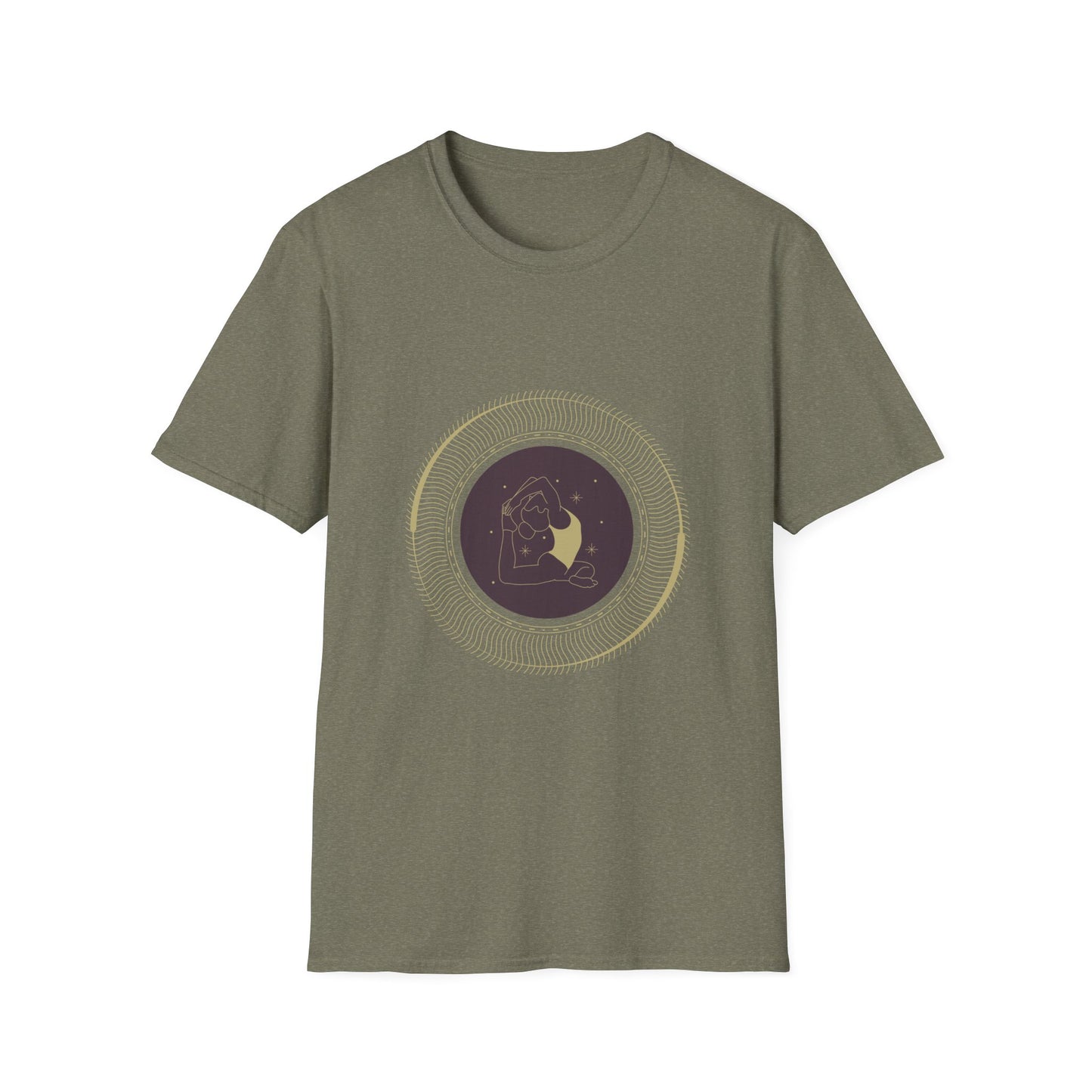 Astrological Moon Graphic Unisex Softstyle T-Shirt - Perfect for Cosmic Lovers