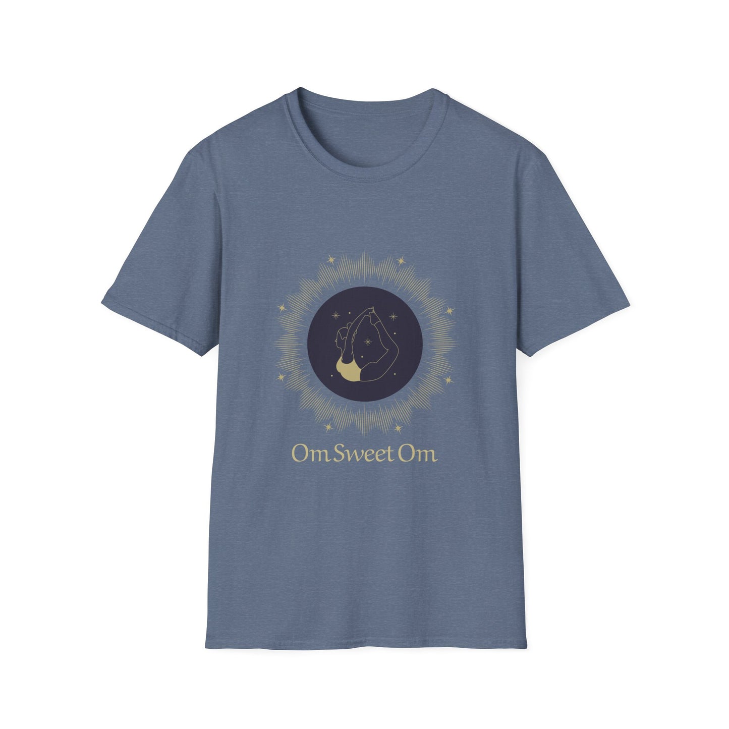 Unisex Softstyle T-Shirt - 'Om Sweet Om' Yoga Shirt, Meditative Vibes, Perfect Gift for Yoga Lovers