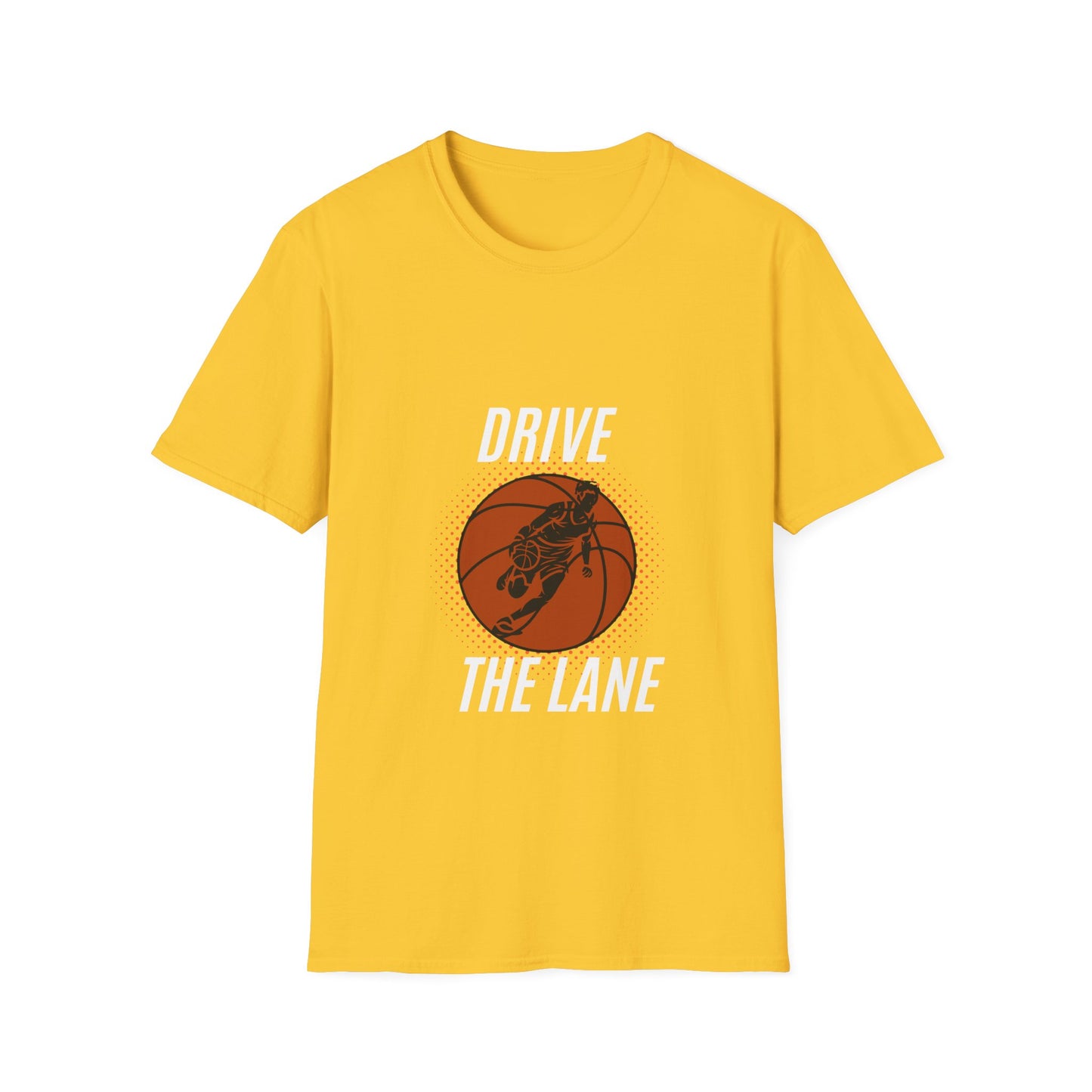 Drive the Lane Basketball T-Shirt - Unisex Softstyle Tee for Sports Lovers