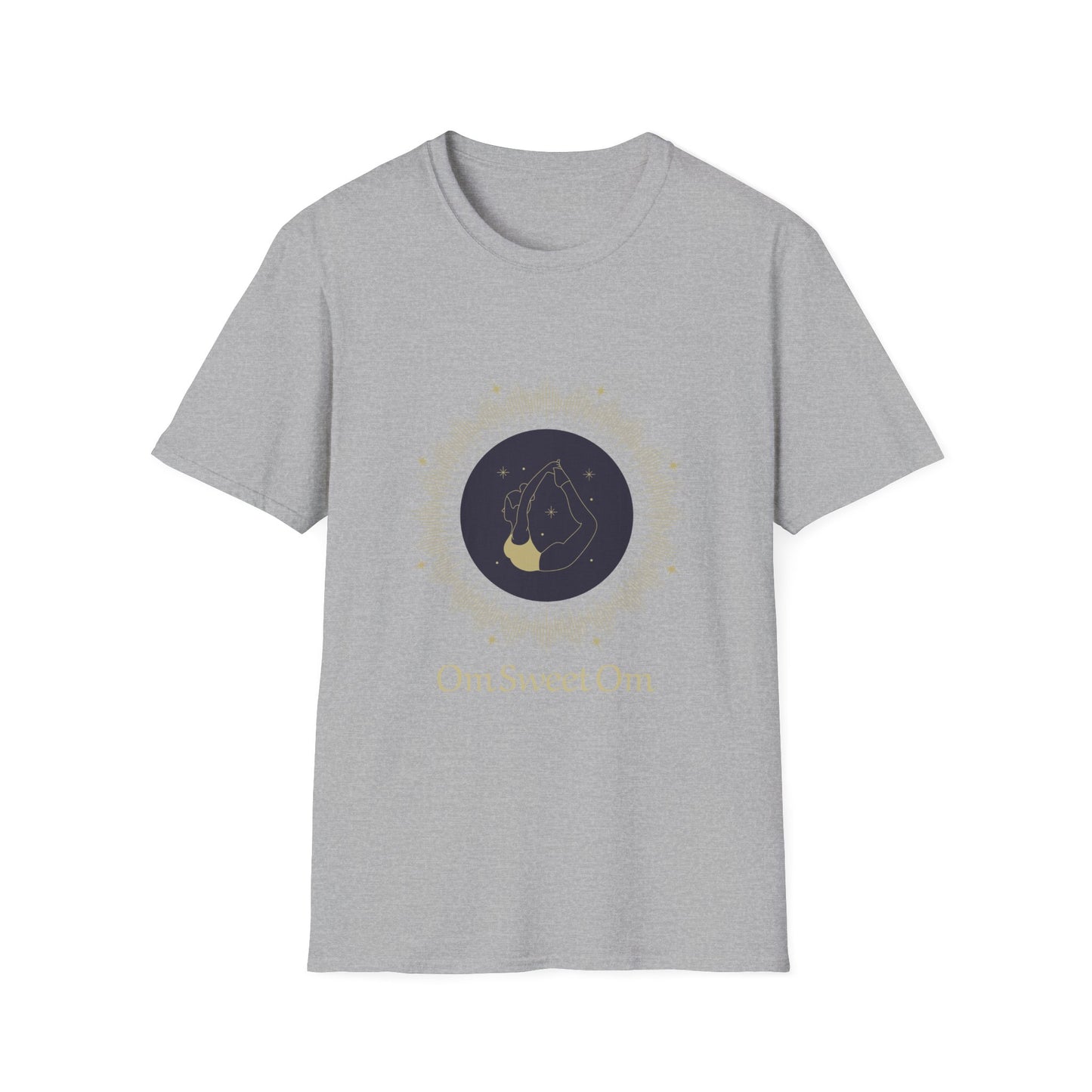 Unisex Softstyle T-Shirt - 'Om Sweet Om' Yoga Shirt, Meditative Vibes, Perfect Gift for Yoga Lovers
