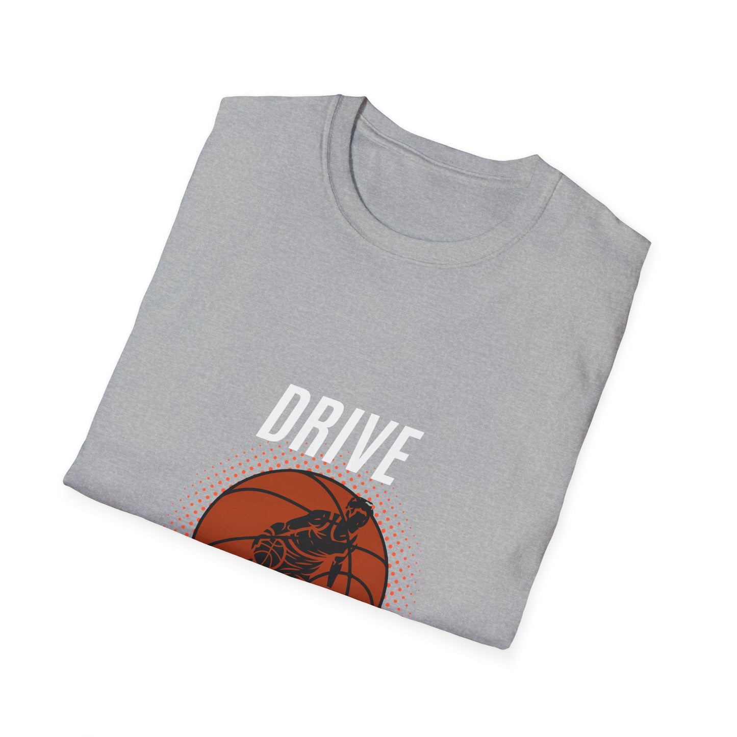 Drive the Lane Basketball T-Shirt - Unisex Softstyle Tee for Sports Lovers