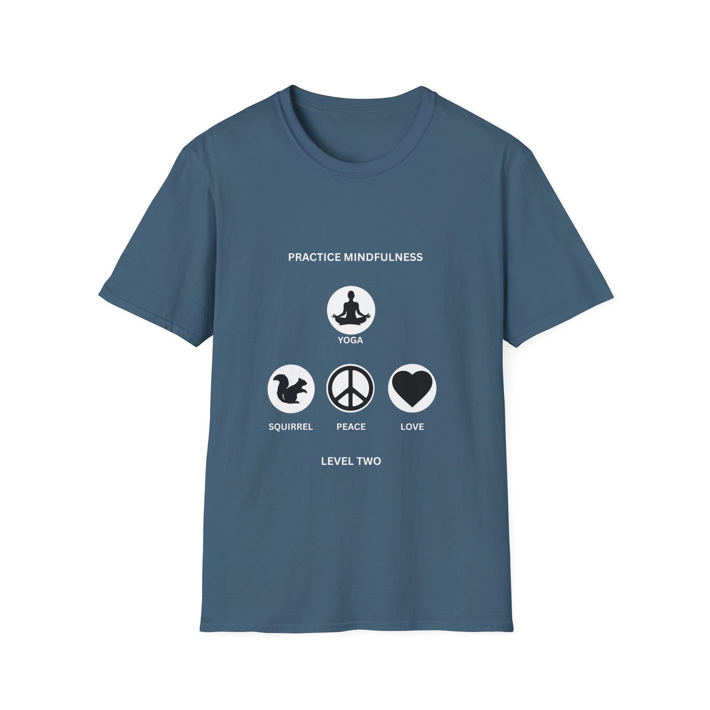 Mindfulness Unisex T-Shirt, Yoga Apparel, Peace & Love Tee, Meditation Gift, Casual Wear, Self-Care Shirt