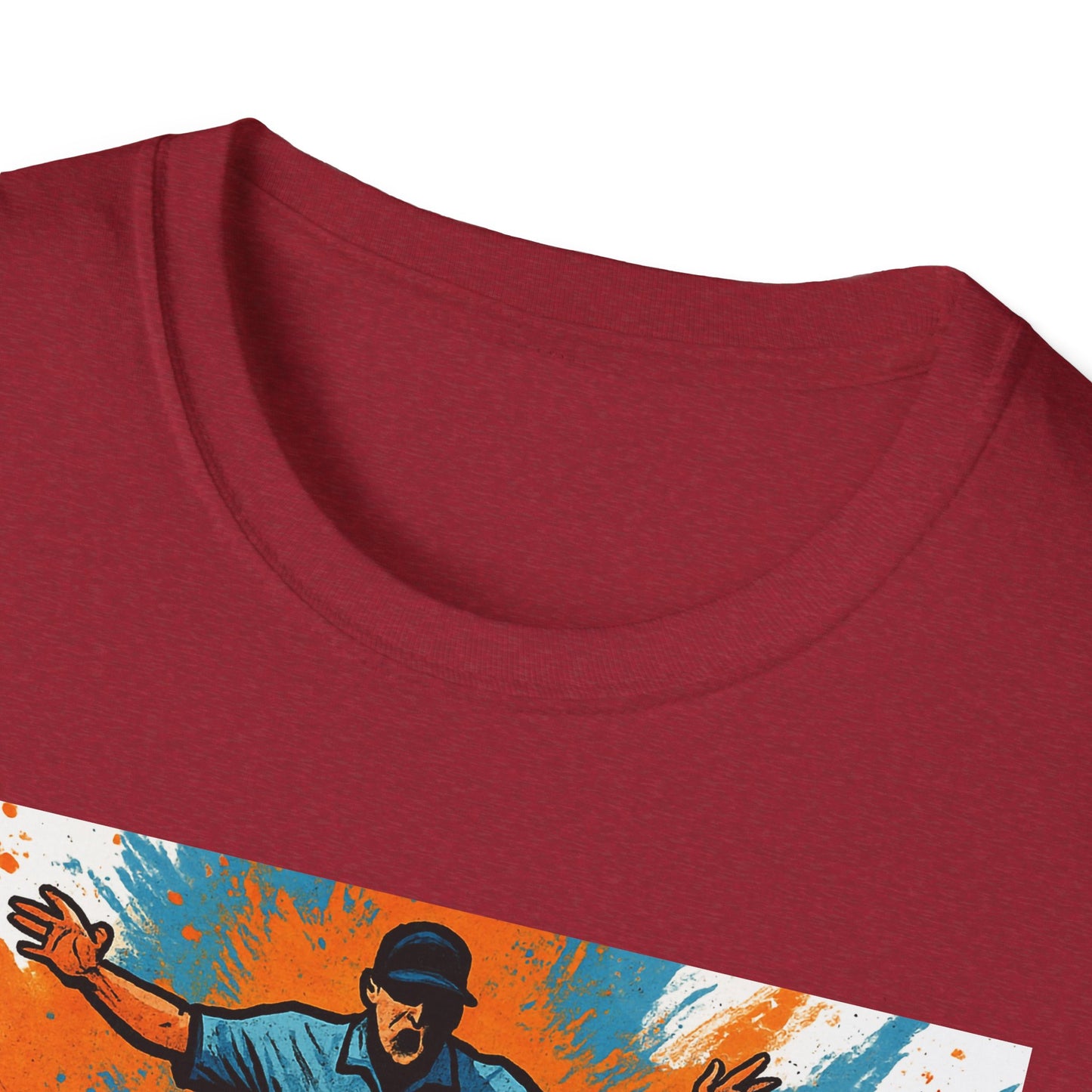 Vintage Baseball Action Unisex Softstyle T-Shirt - Perfect for Sports Fans and Game Day