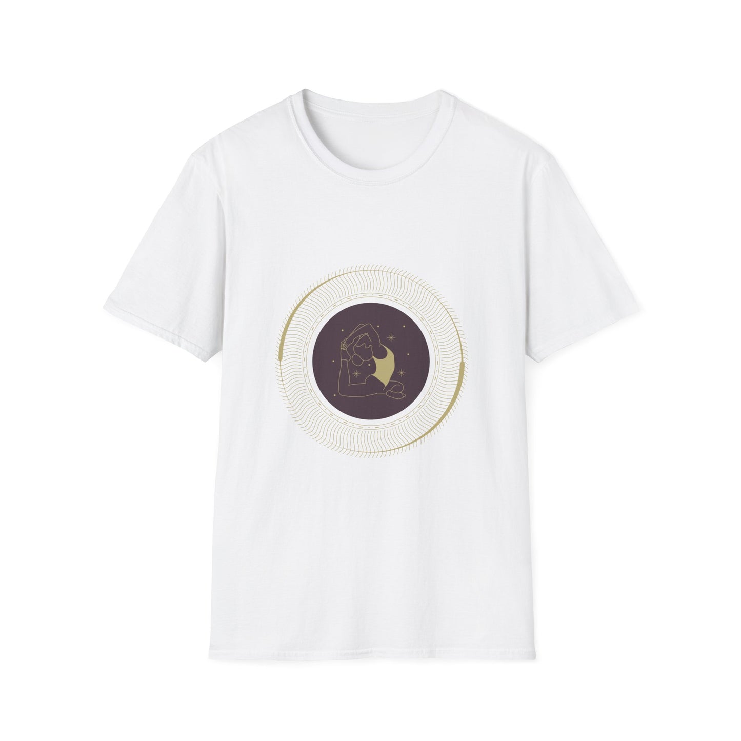 Astrological Moon Graphic Unisex Softstyle T-Shirt - Perfect for Cosmic Lovers