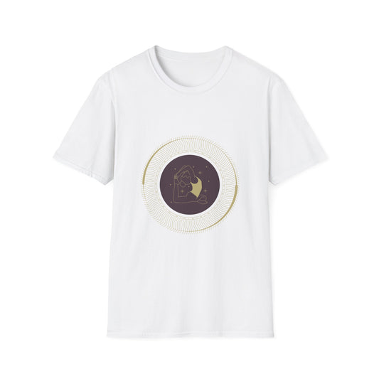 Astrological Moon Graphic Unisex Softstyle T-Shirt - Perfect for Cosmic Lovers