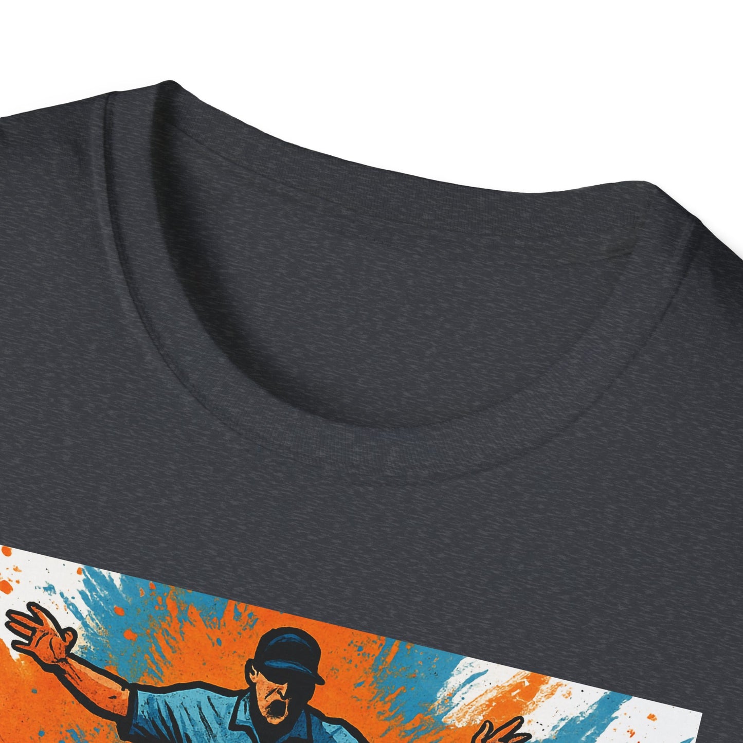 Vintage Baseball Action Unisex Softstyle T-Shirt - Perfect for Sports Fans and Game Day